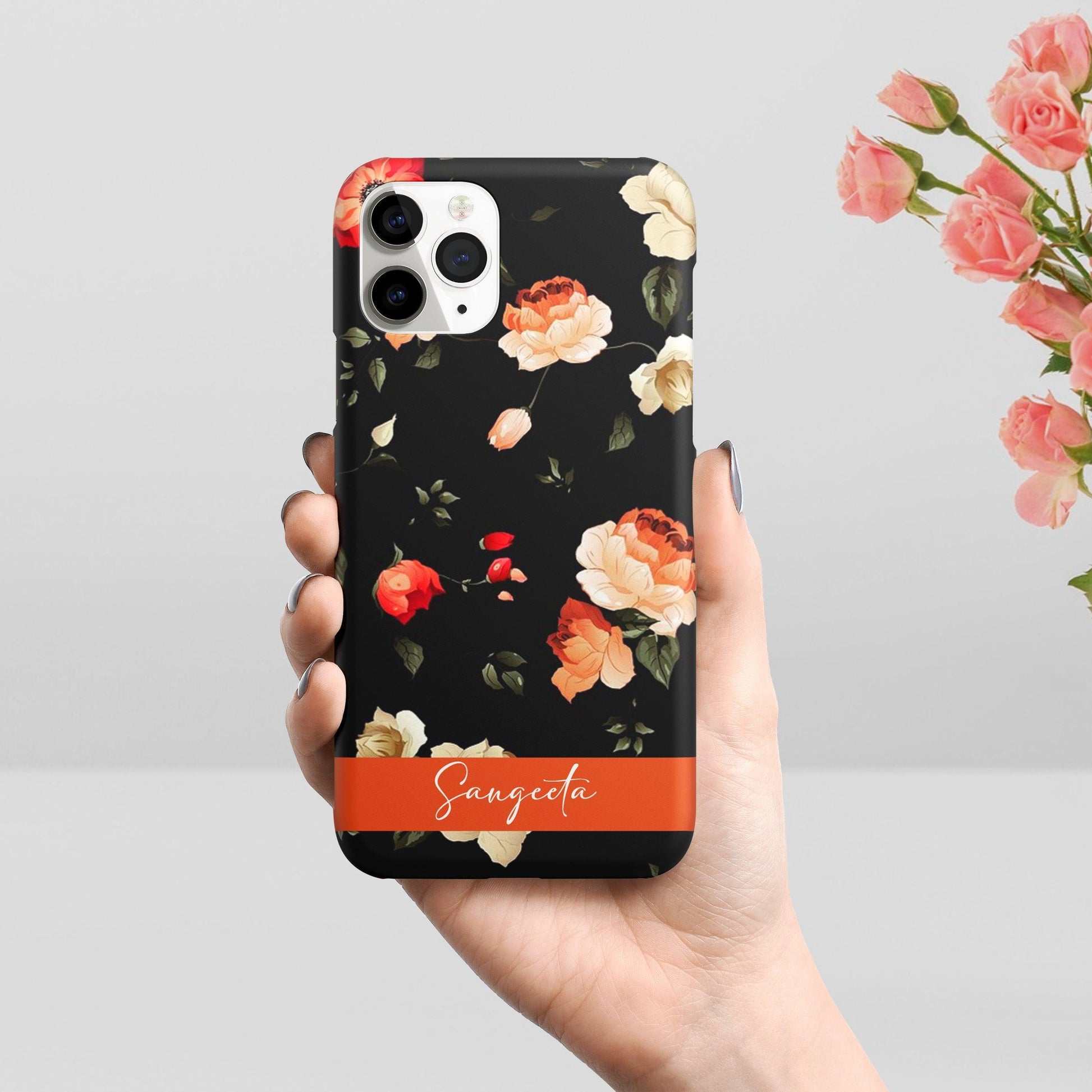 Flower Print Matte Phone Case Cover ShopOnCliQ