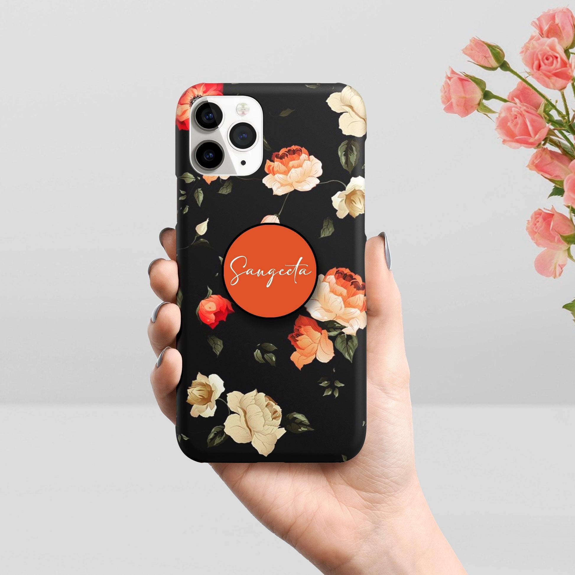 Flower Print Matte Phone Case Cover ShopOnCliQ