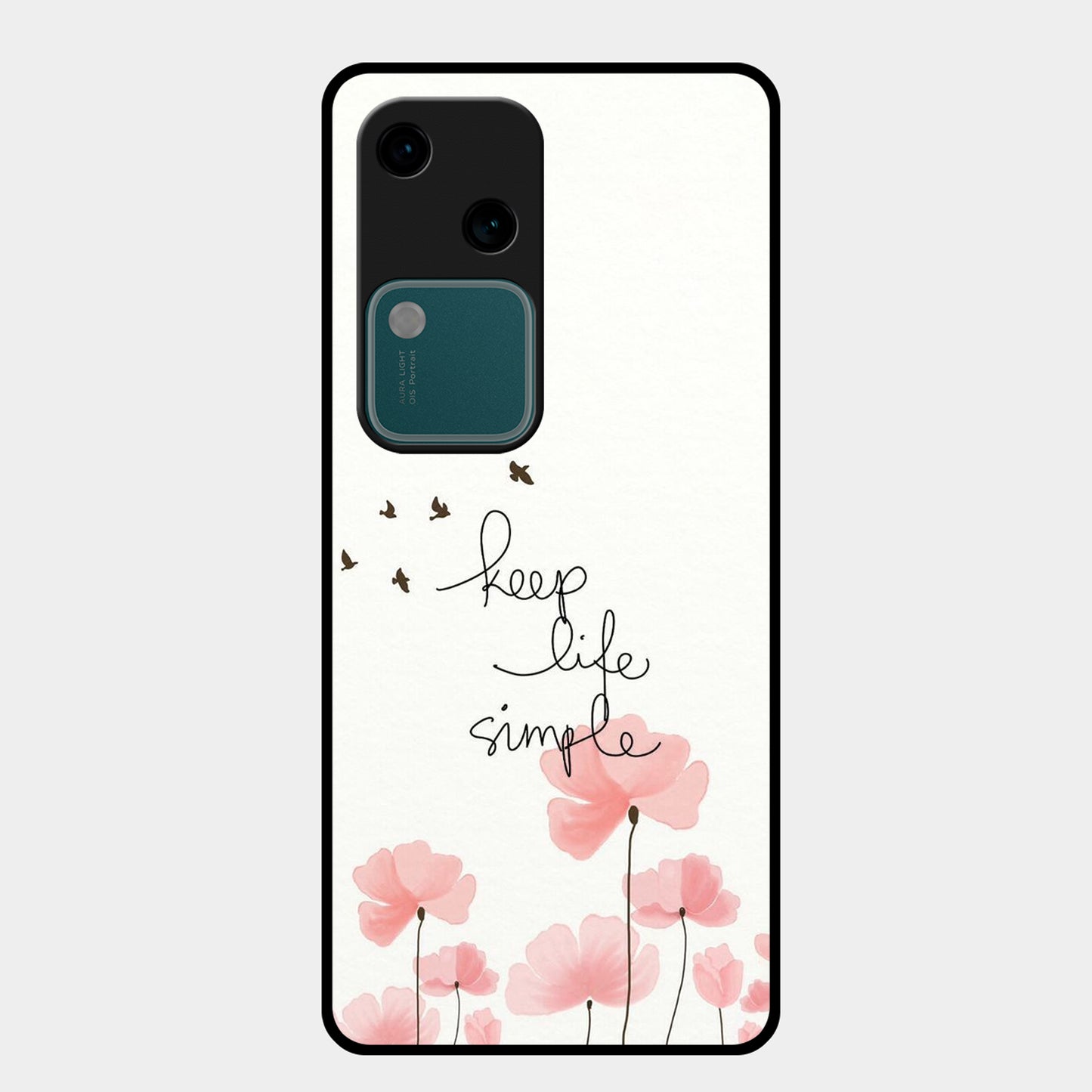Keep Life simple Glossy Metal Case Cover For Vivo