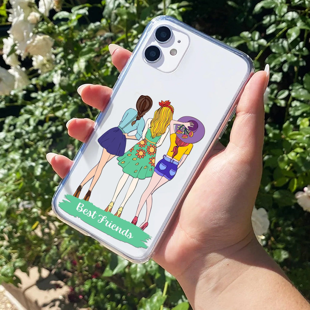 Friends Forever Customize Transparent Silicon Case For iPhone 13 Pro Max