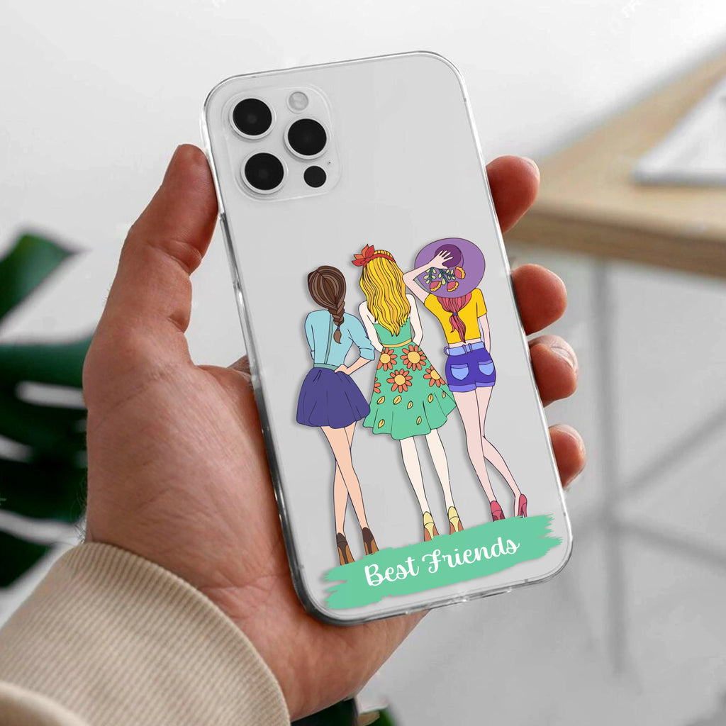 Friends Forever Customize Transparent Silicon Case For iPhone 13 Pro Max