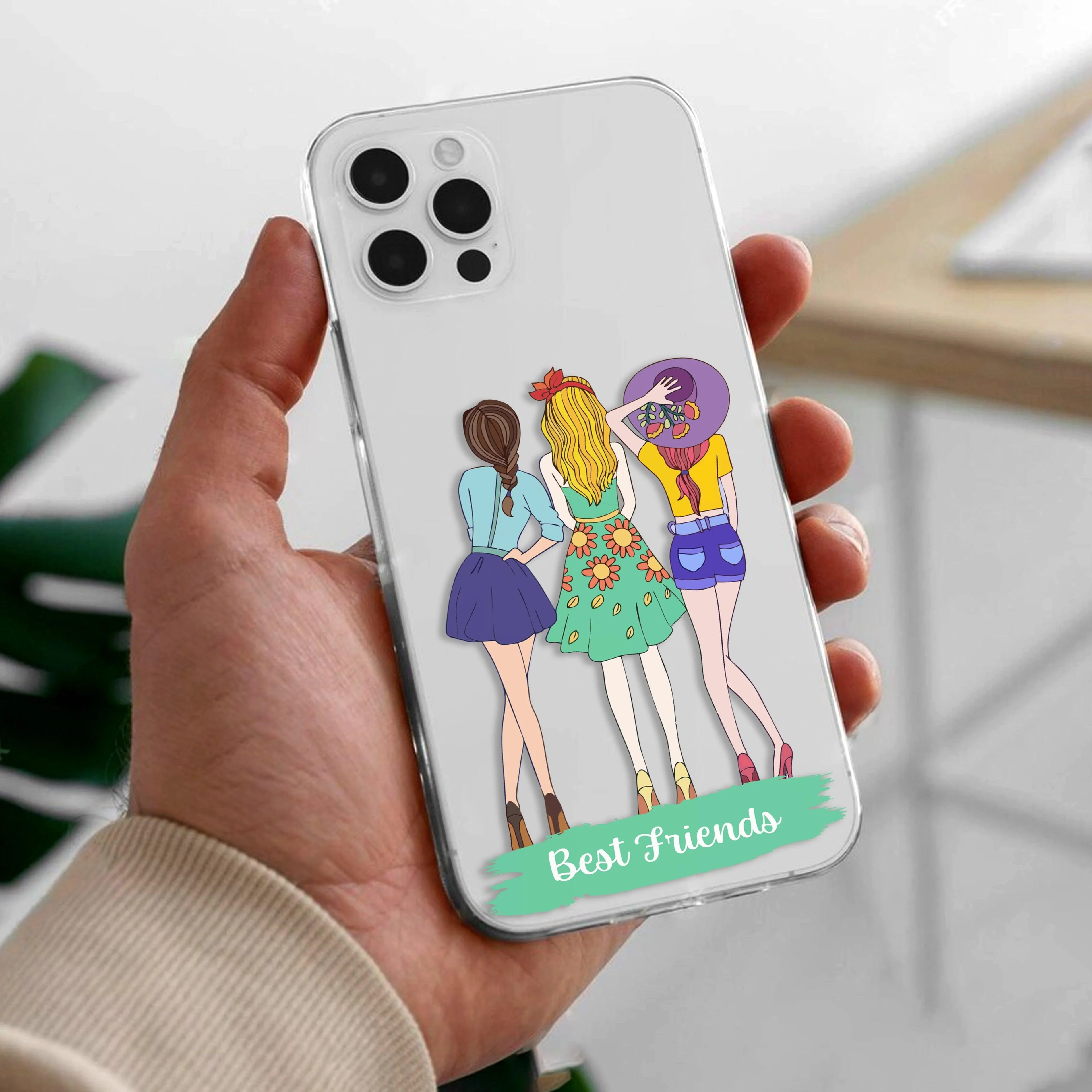 Friends Forever Customize Transparent Silicon Case For iPhone 13 Pro Max