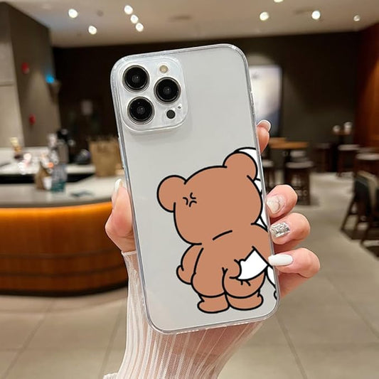Funny Bear Bunny Couple Phone Case For iPhone