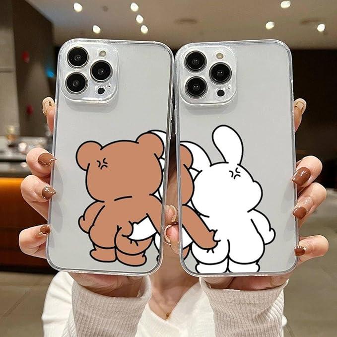 Funny Bear Bunny Couple Phone Case For Redmi A5 4G