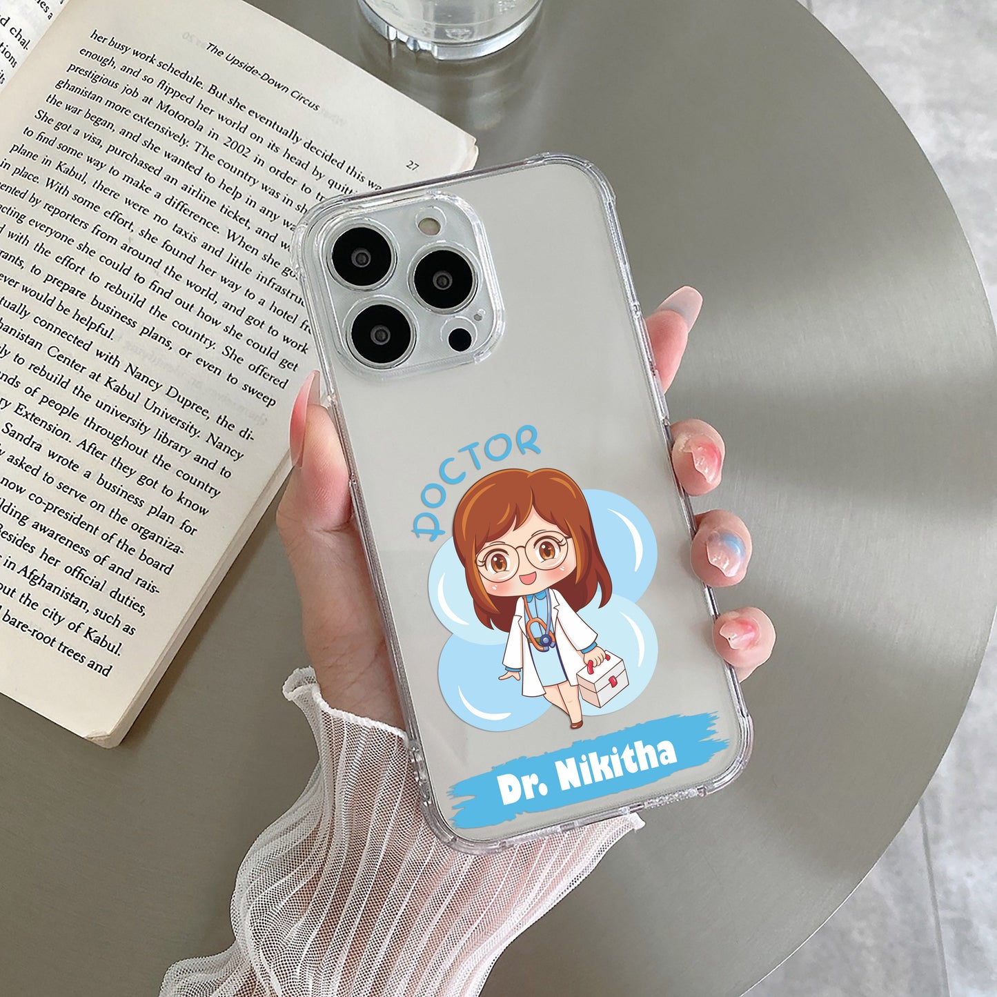 Future Doctor Customize Transparent Silicon Case For Motorola ShopOnCliQ