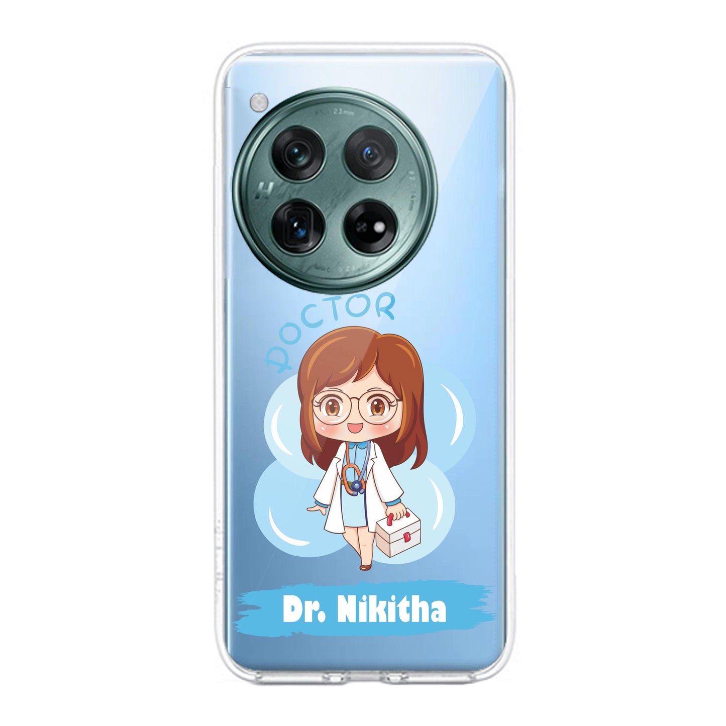Future Doctor Customize Transparent Silicon Case For OnePlus