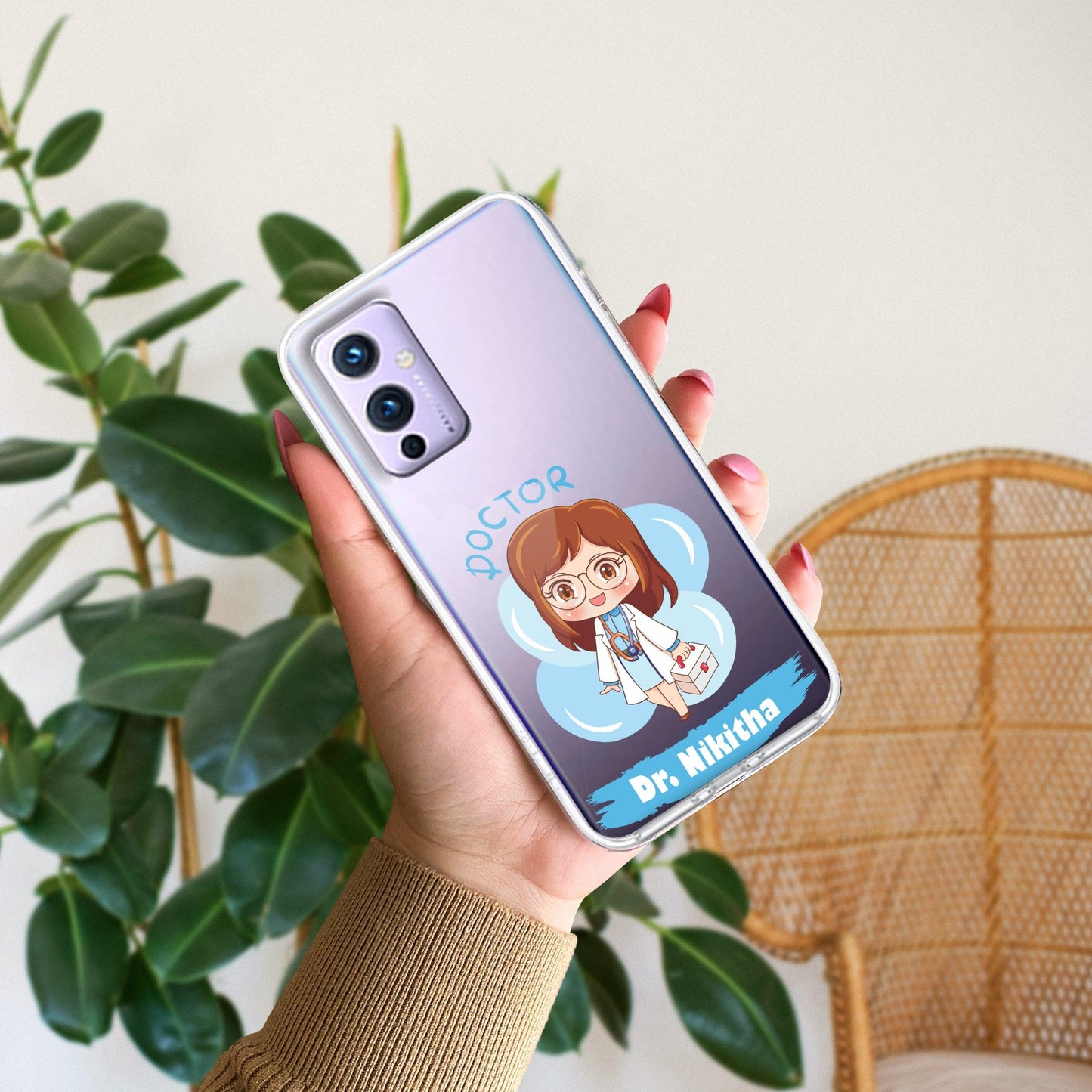 Future Doctor Customize Transparent Silicon Case For OnePlus - ShopOnCliQ