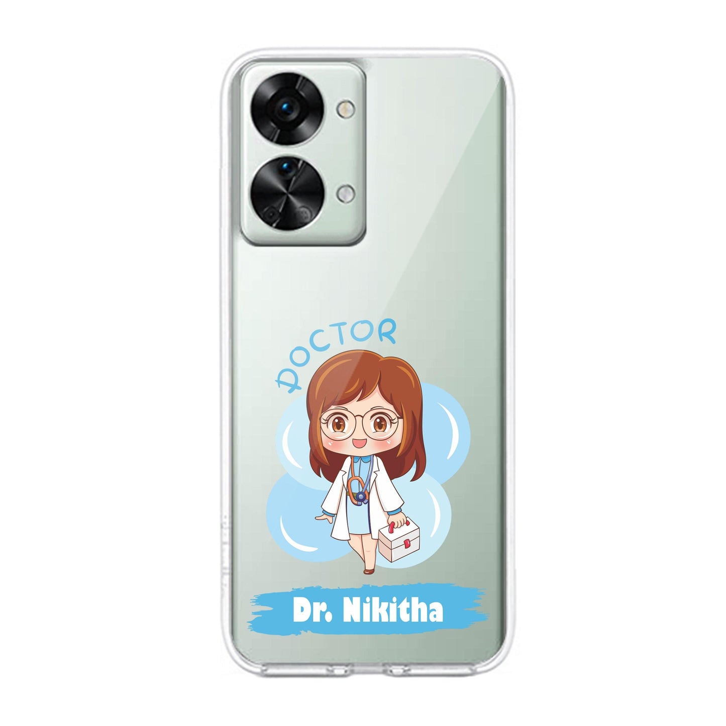 Future Doctor Customize Transparent Silicon Case For OnePlus