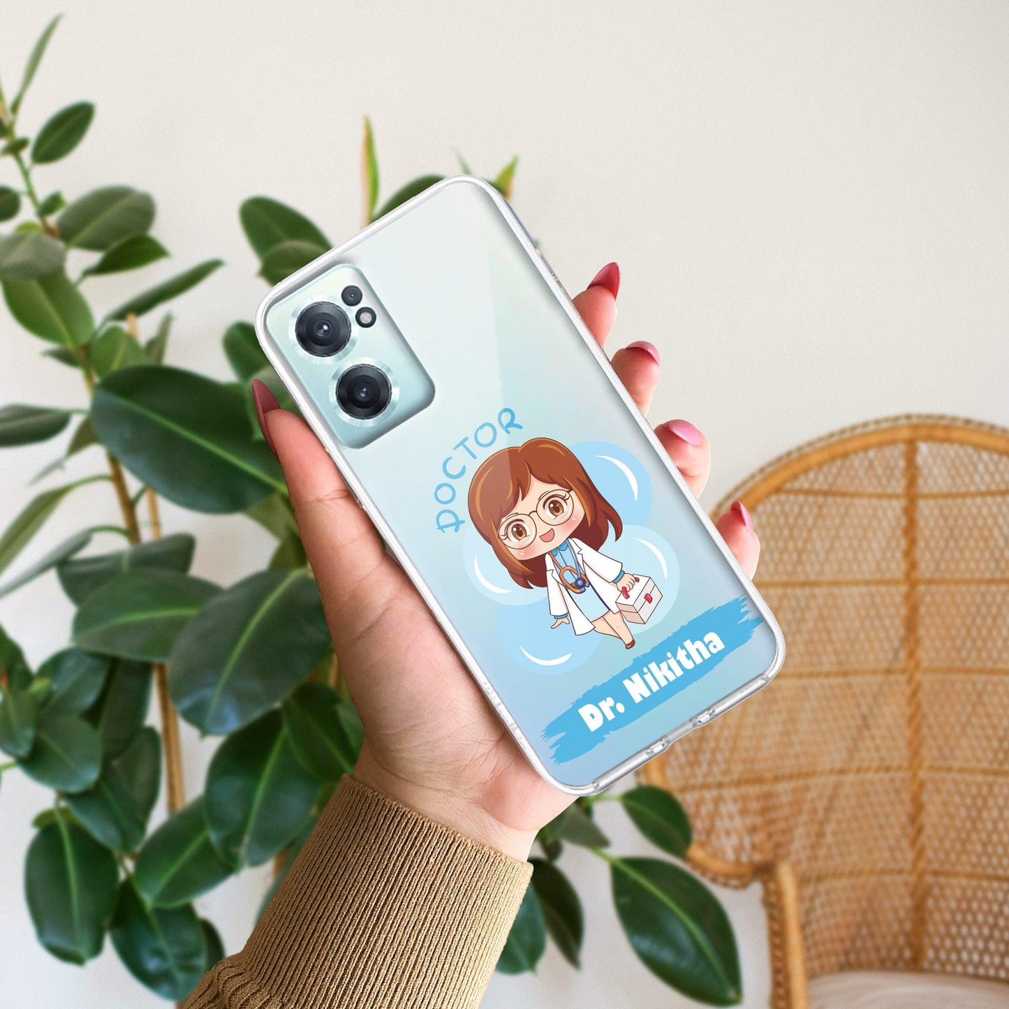 Future Doctor Customize Transparent Silicon Case For OnePlus