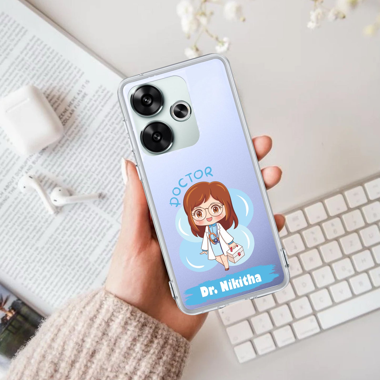 Future Doctor Customize Transparent Silicon Case For Poco ShopOnCliQ