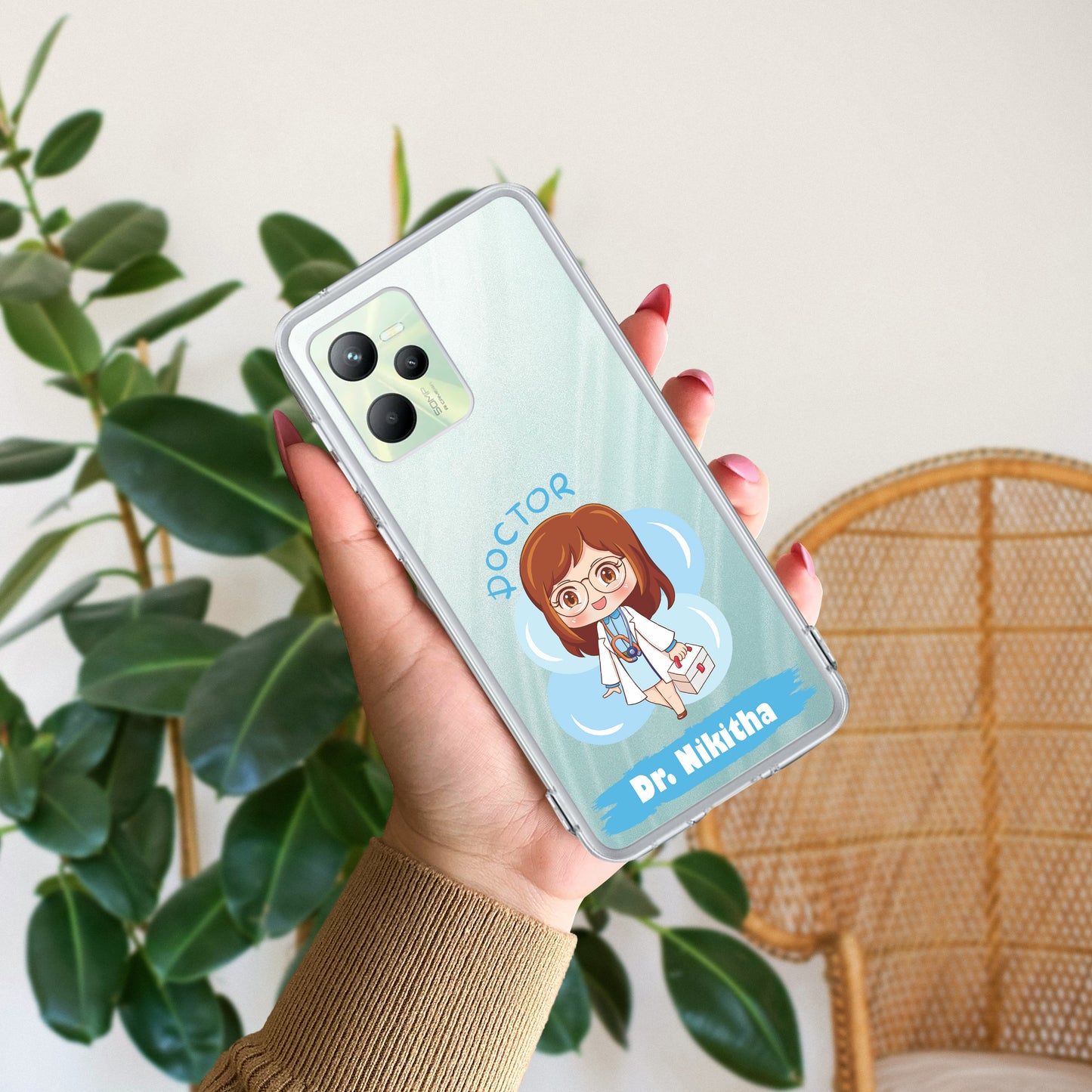 Future Doctor Customize Transparent Silicon Case For Realme/Narzo - ShopOnCliQ