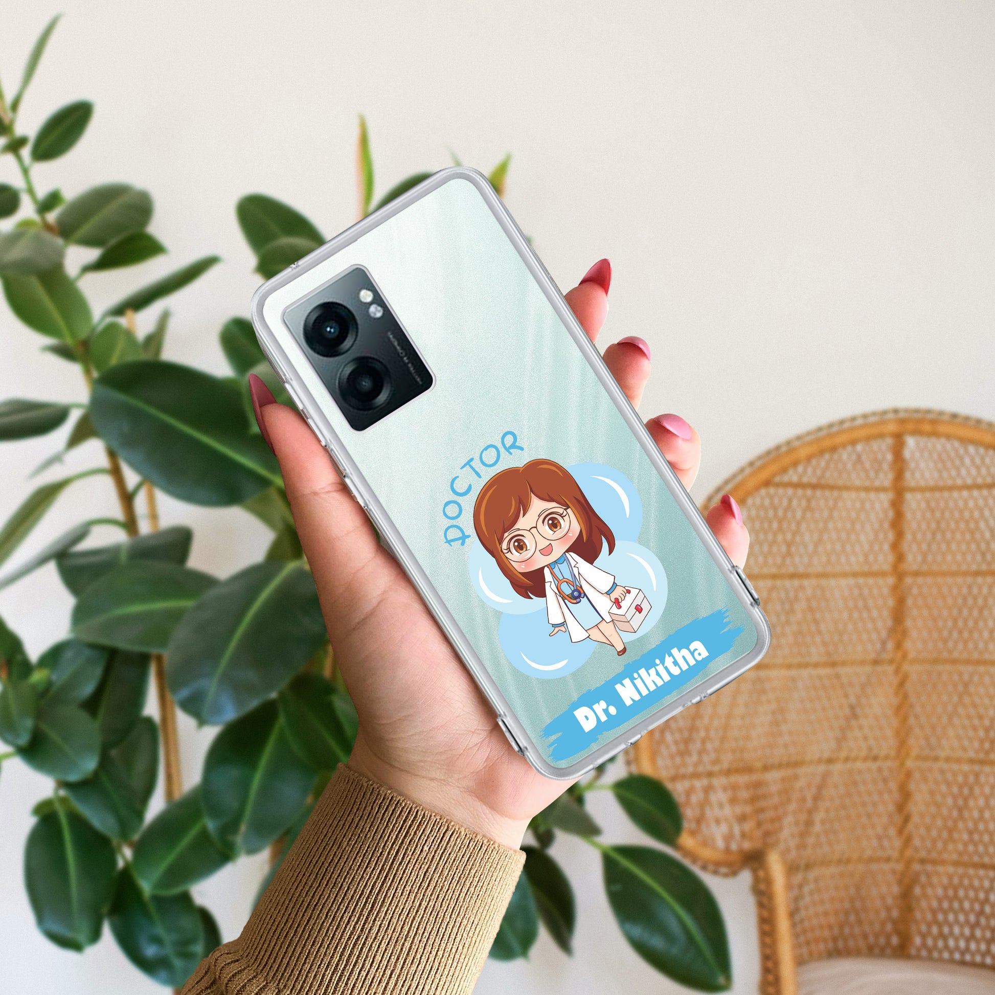 Future Doctor Customize Transparent Silicon Case For Realme/Narzo - ShopOnCliQ