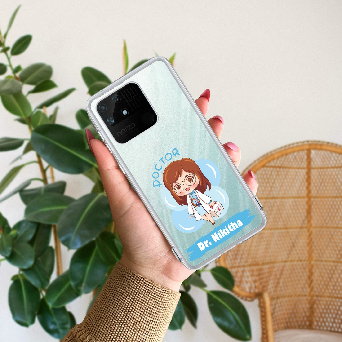 Future Doctor Customize Transparent Silicon Case For Realme/Narzo ShopOnCliQ