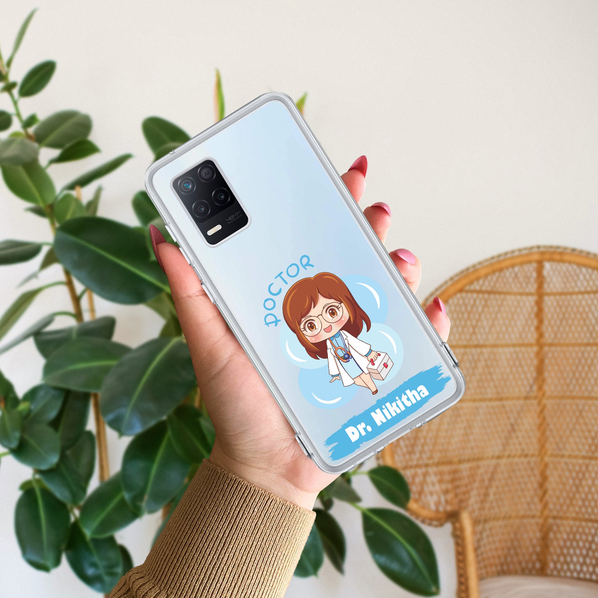 Future Doctor Customize Transparent Silicon Case For Realme/Narzo - ShopOnCliQ