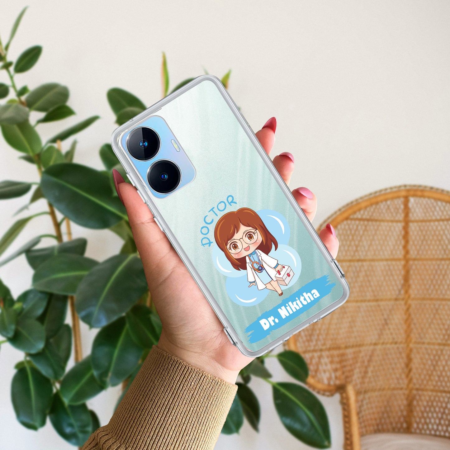 Future Doctor Customize Transparent Silicon Case For Realme/Narzo - ShopOnCliQ