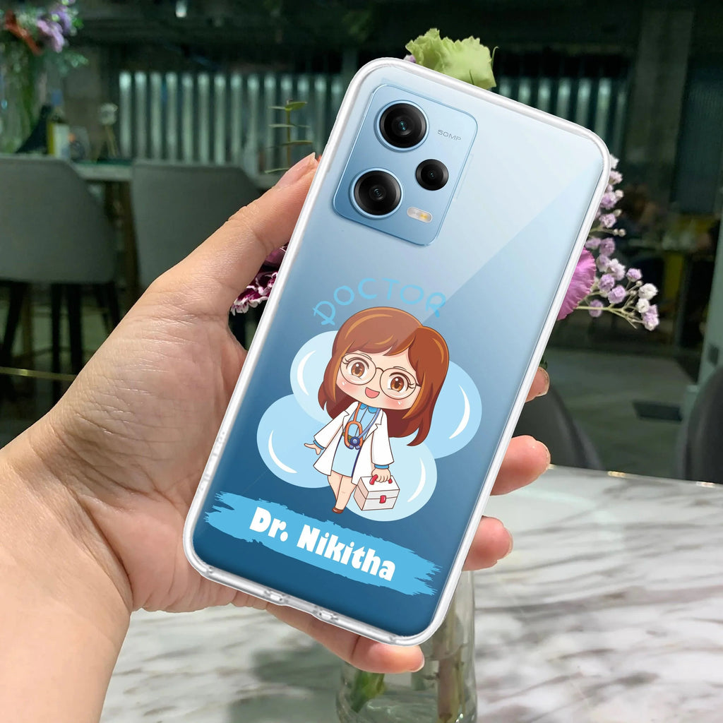 Future Doctor Customize Transparent Silicon Case For Redmi Note 14 Pro 5G