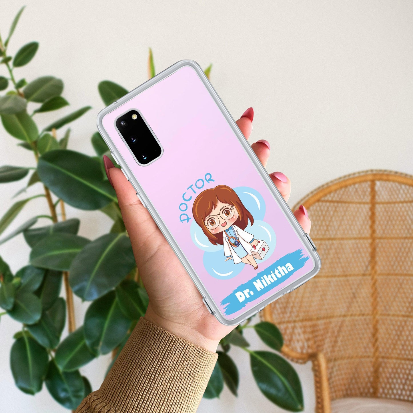 Future Doctor Customize Transparent Silicon Case For Samsung