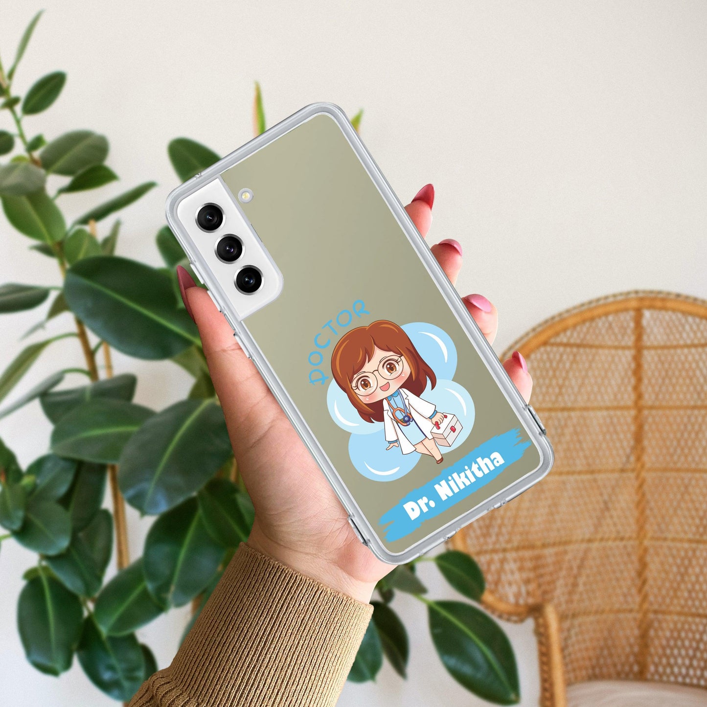 Future Doctor Customize Transparent Silicon Case For Samsung