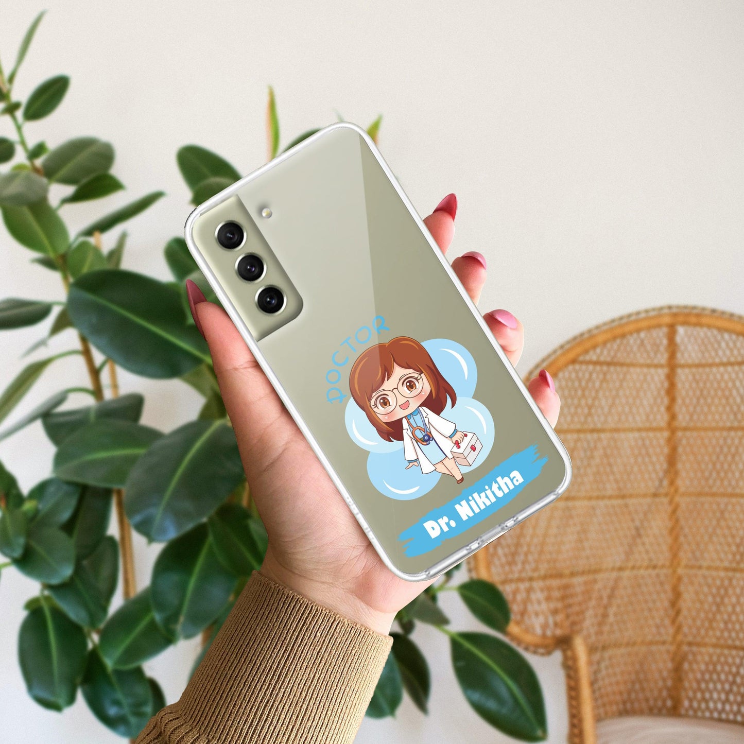 Future Doctor Customize Transparent Silicon Case For Samsung