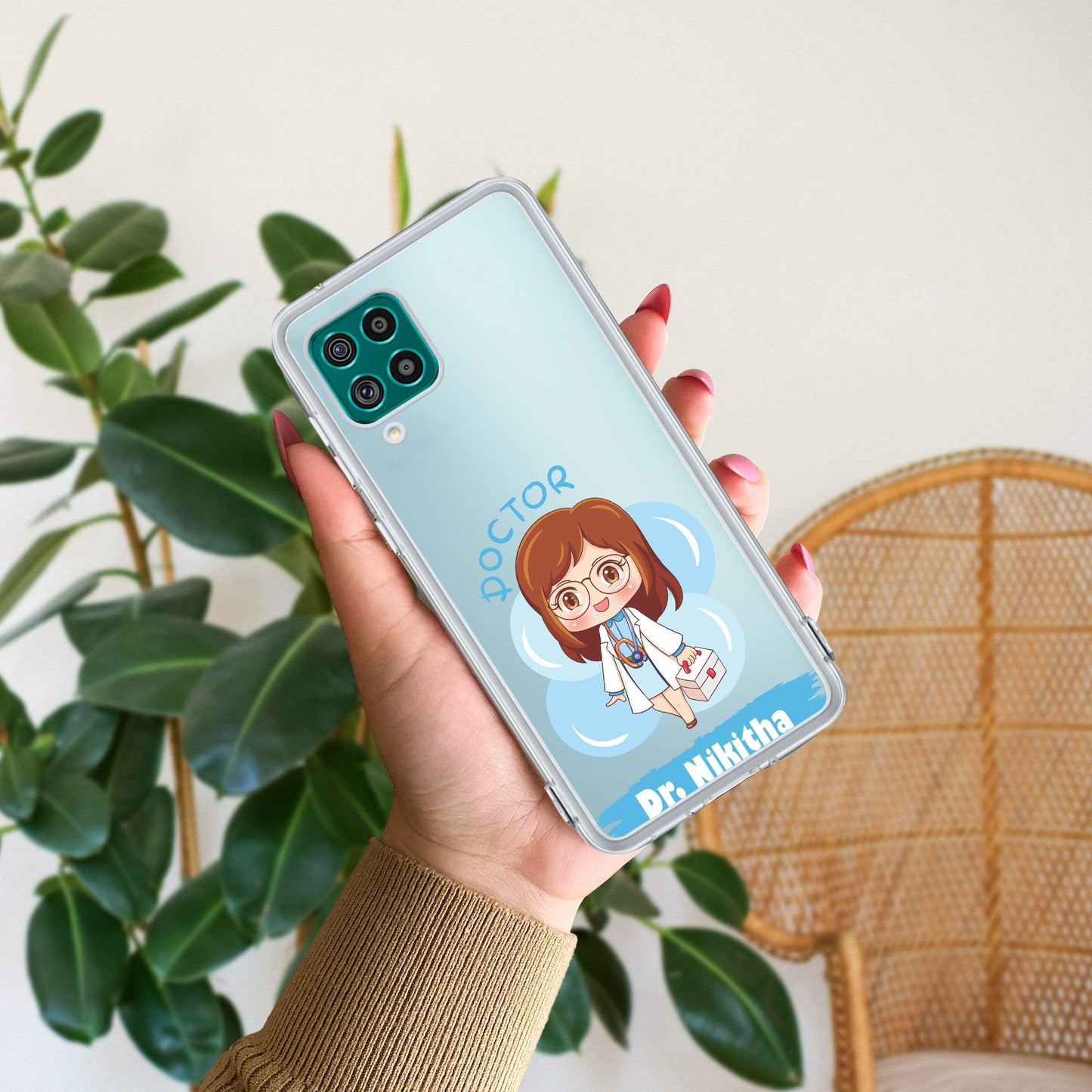 Future Doctor Customize Transparent Silicon Case For Samsung
