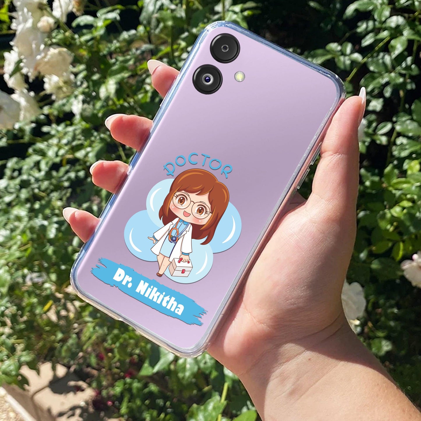 Future Doctor Customize Transparent Silicon Case For Samsung