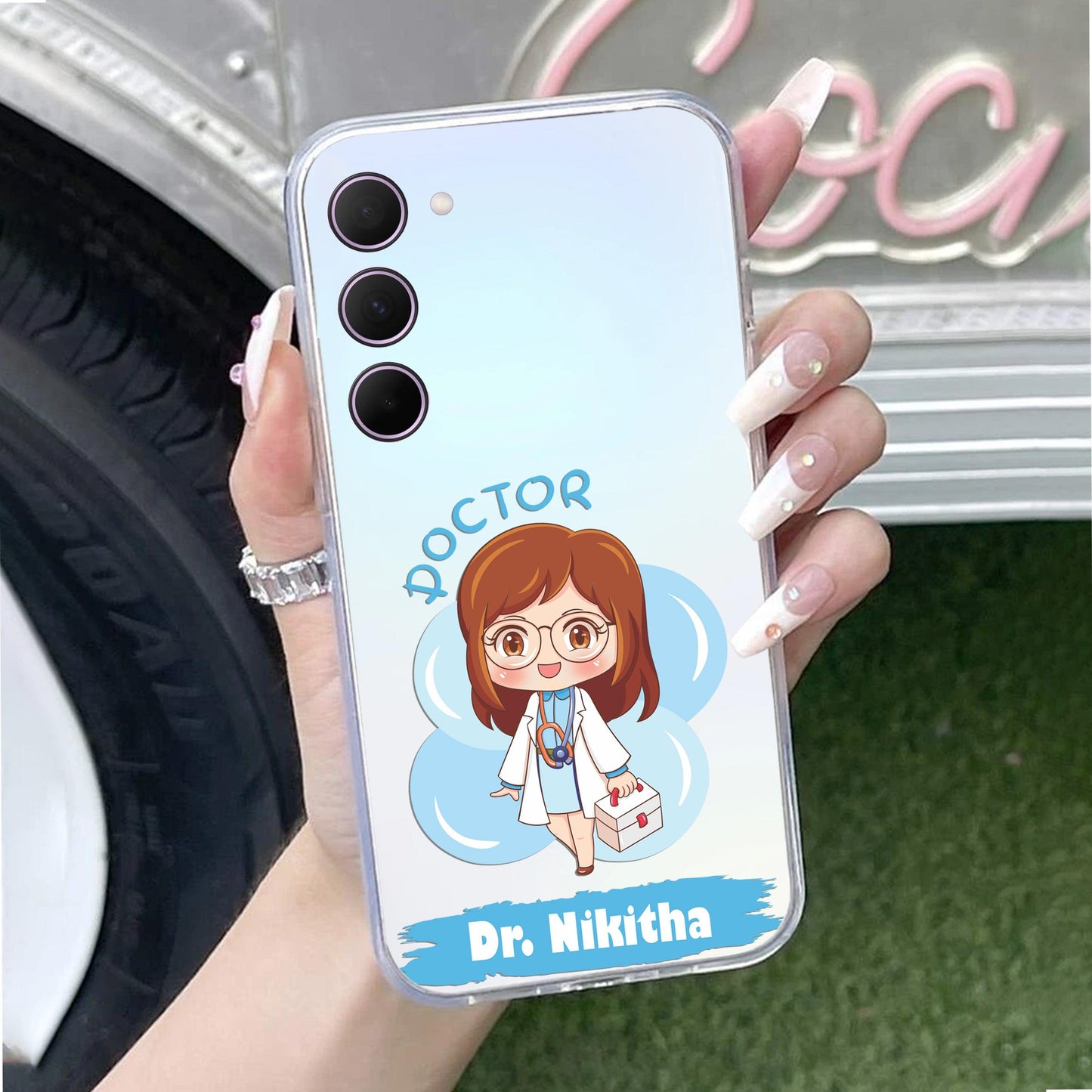 Future Doctor Customize Transparent Silicon Case For Samsung