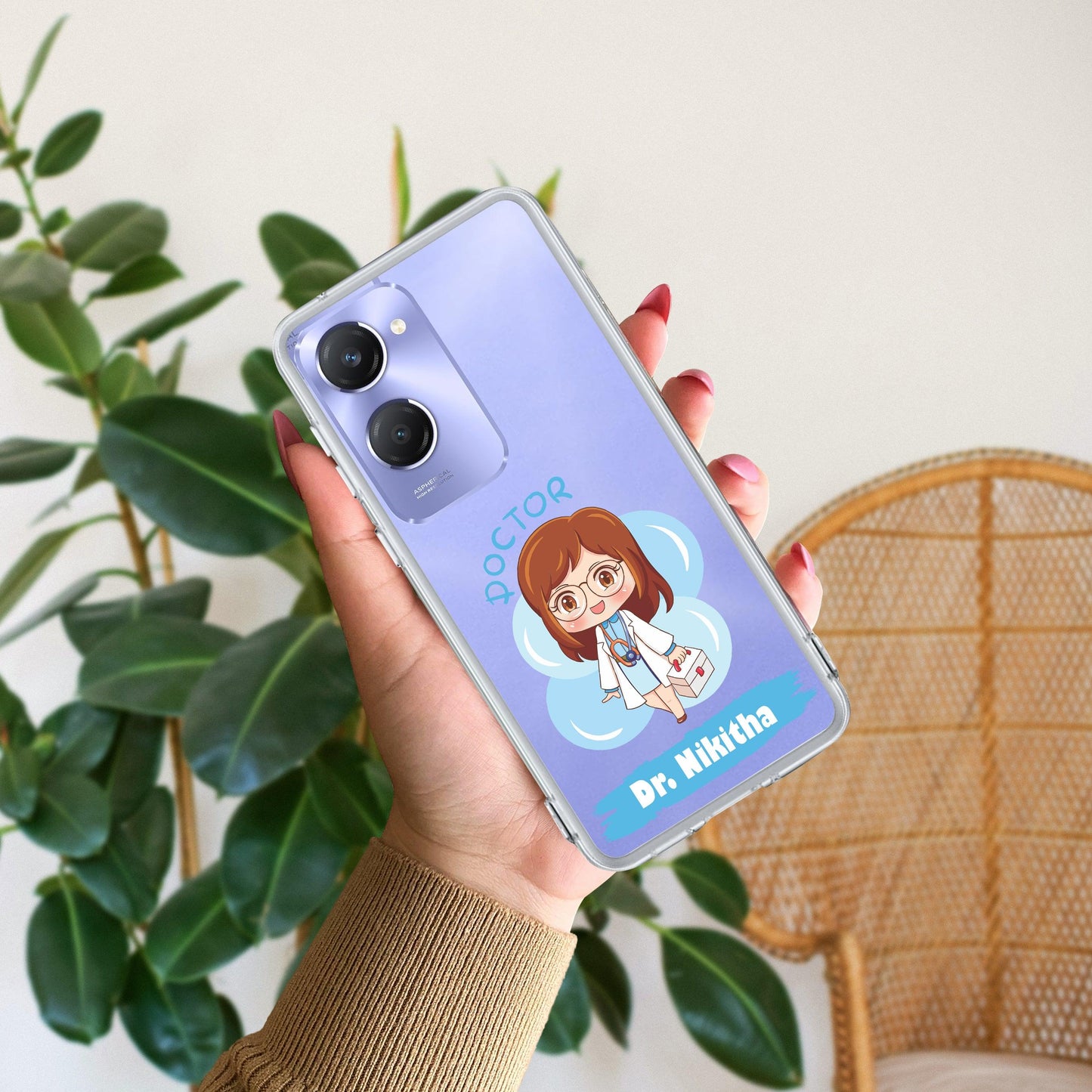 Future Doctor Customize Transparent Silicon Case For Vivo