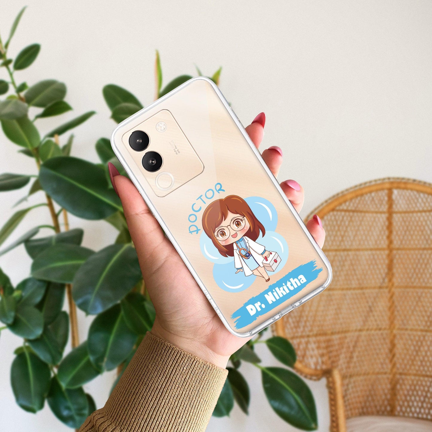 Future Doctor Customize Transparent Silicon Case For Vivo