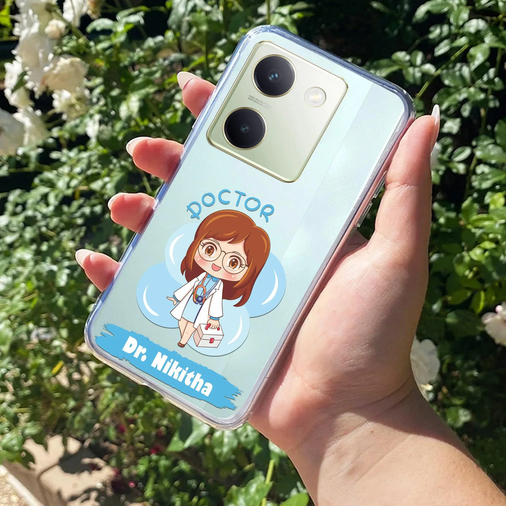 Future Doctor Customize Transparent Silicon Case For Vivo V29 Pro 5G