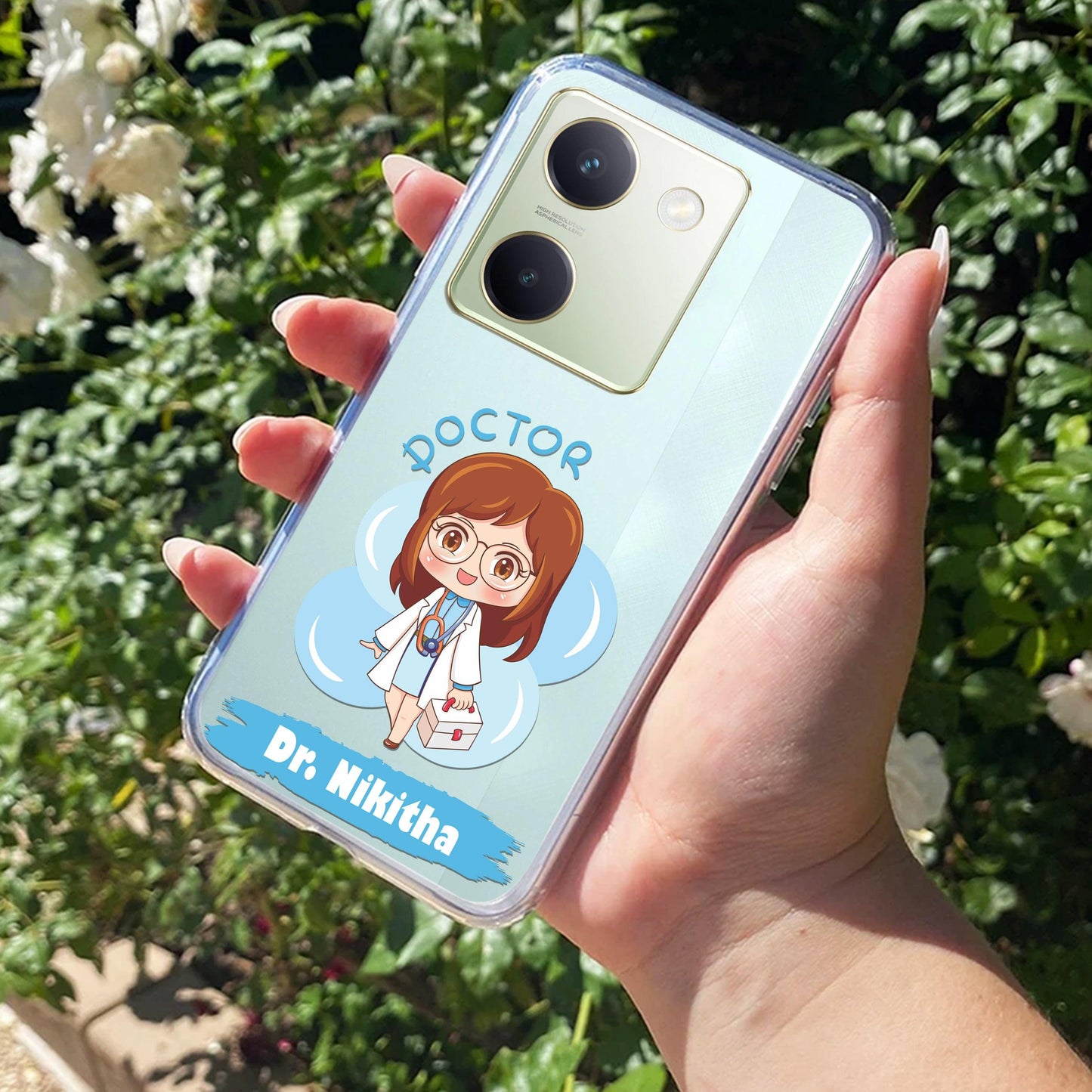 Future Doctor Customize Transparent Silicon Case For Vivo