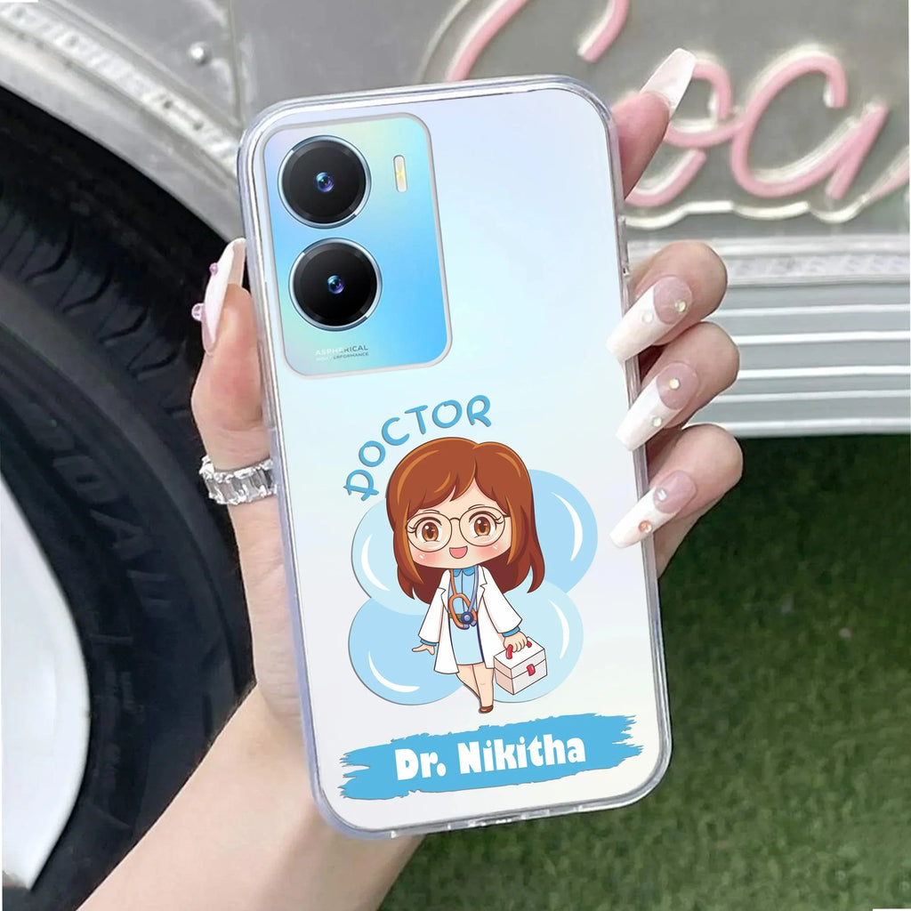 Future Doctor Customize Transparent Silicon Case For Vivo Y16
