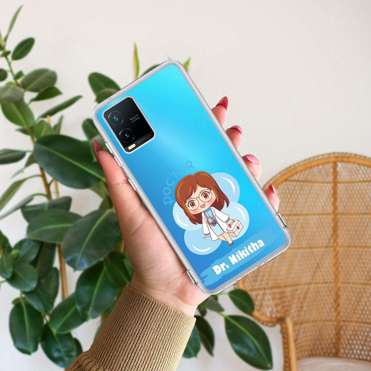 Future Doctor Customize Transparent Silicon Case For Vivo