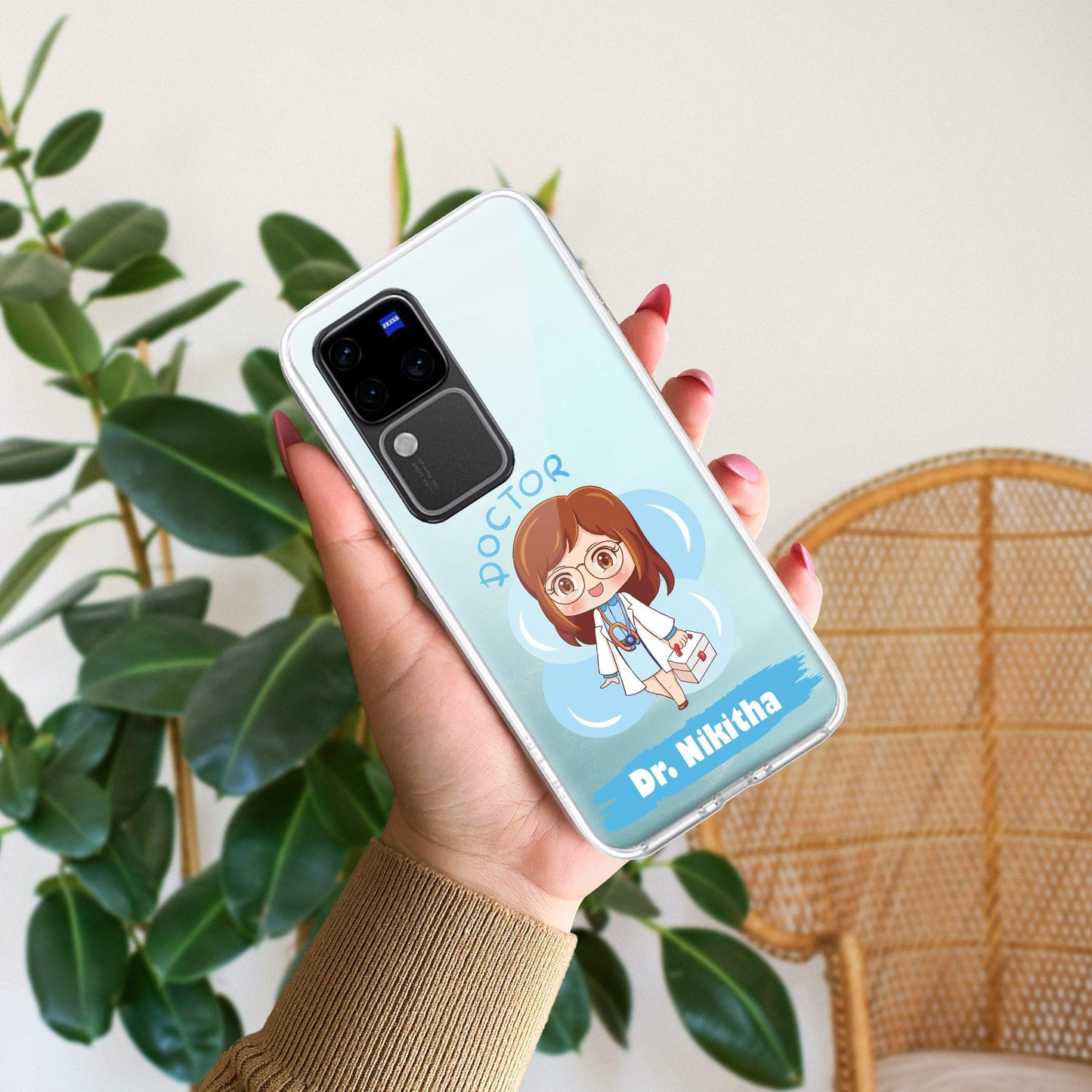 Future Doctor Customize Transparent Silicon Case For Vivo