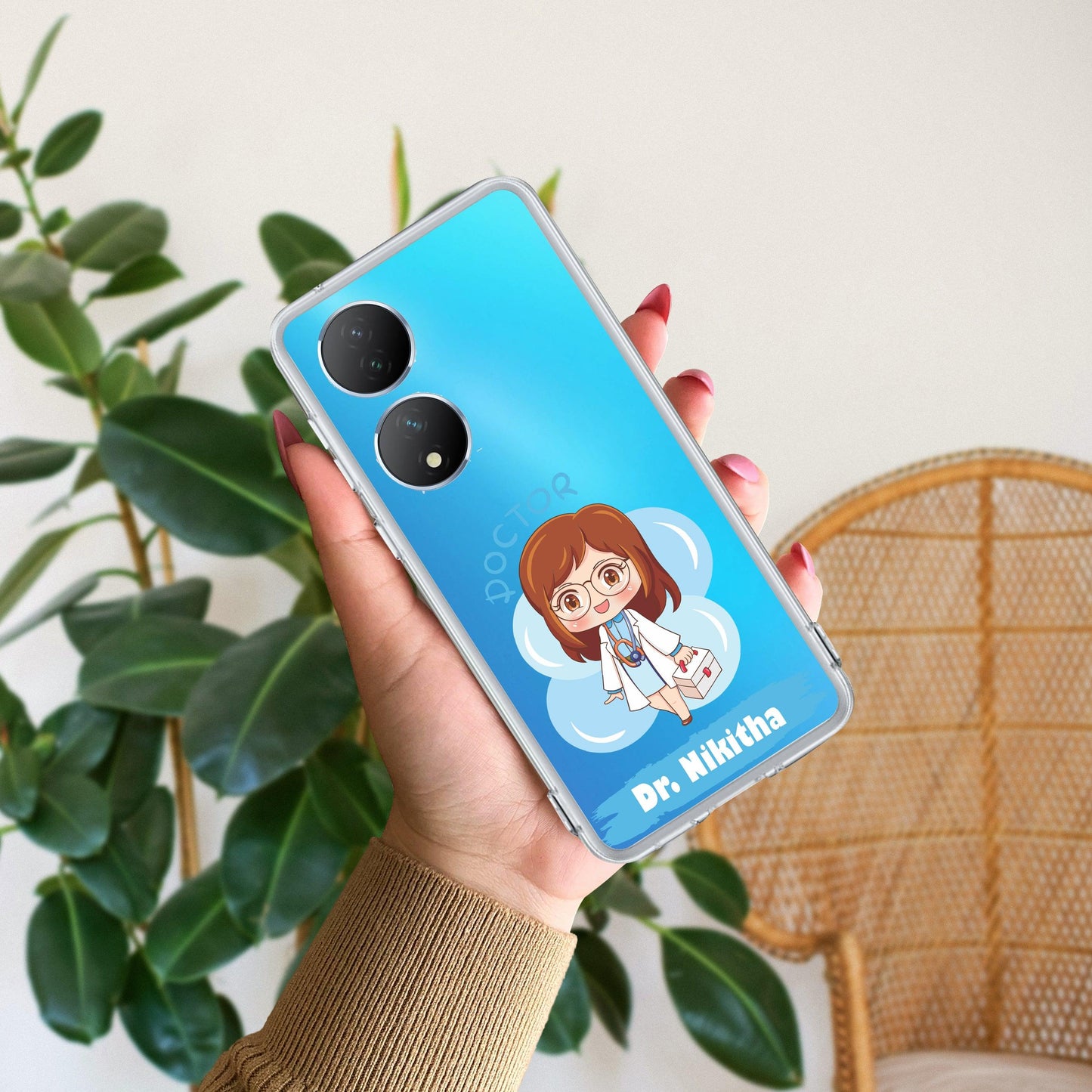 Future Doctor Customize Transparent Silicon Case For Vivo