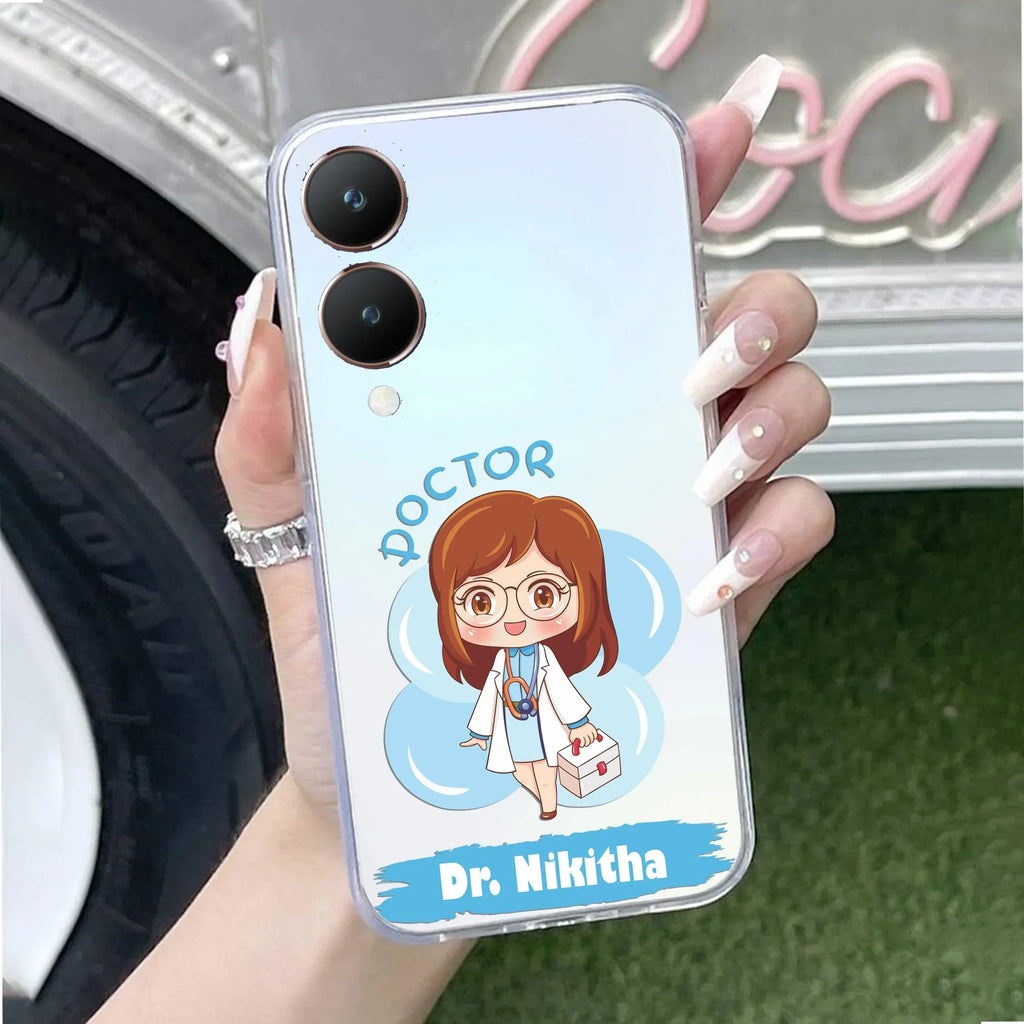 Future Doctor Customize Transparent Silicon Case For Vivo T3 5G