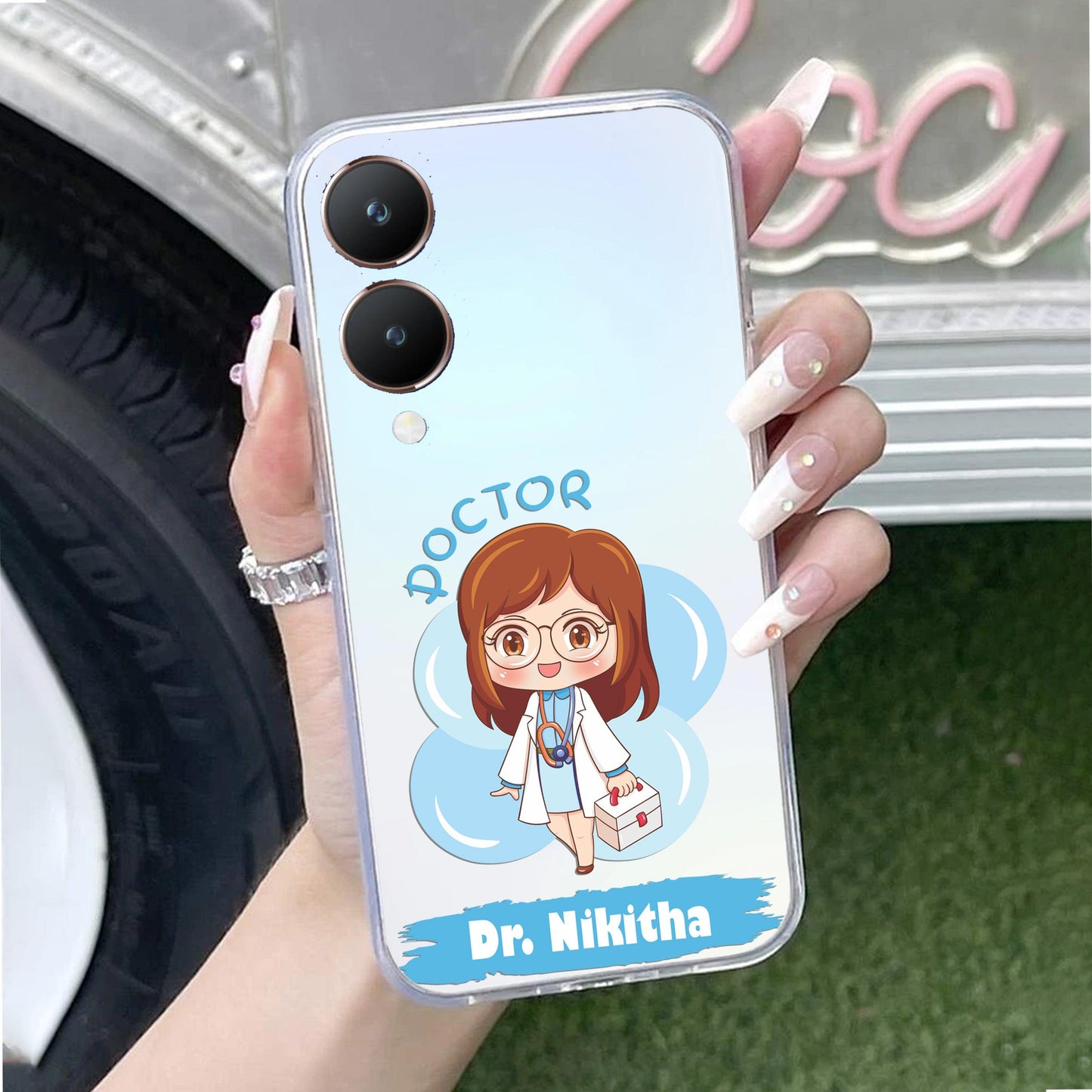 Future Doctor Customize Transparent Silicon Case For Vivo