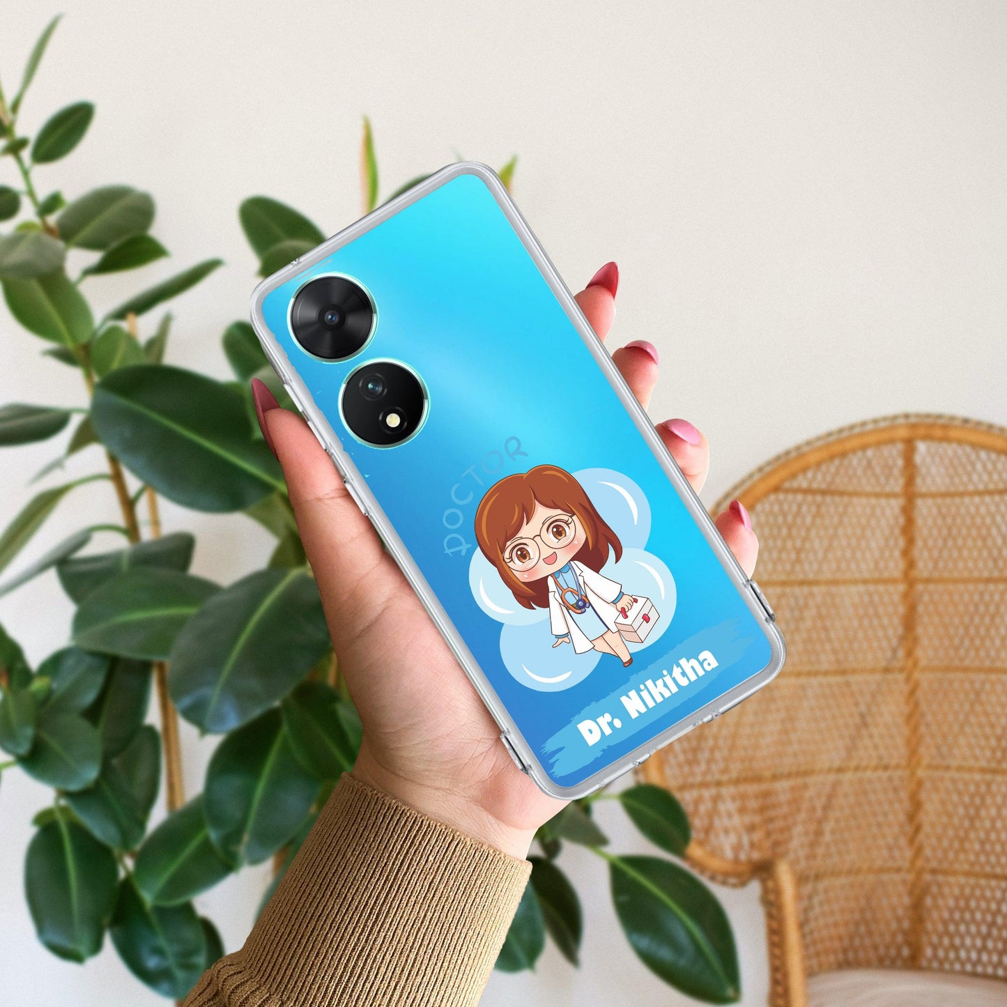 Future Doctor Customize Transparent Silicon Case For Vivo