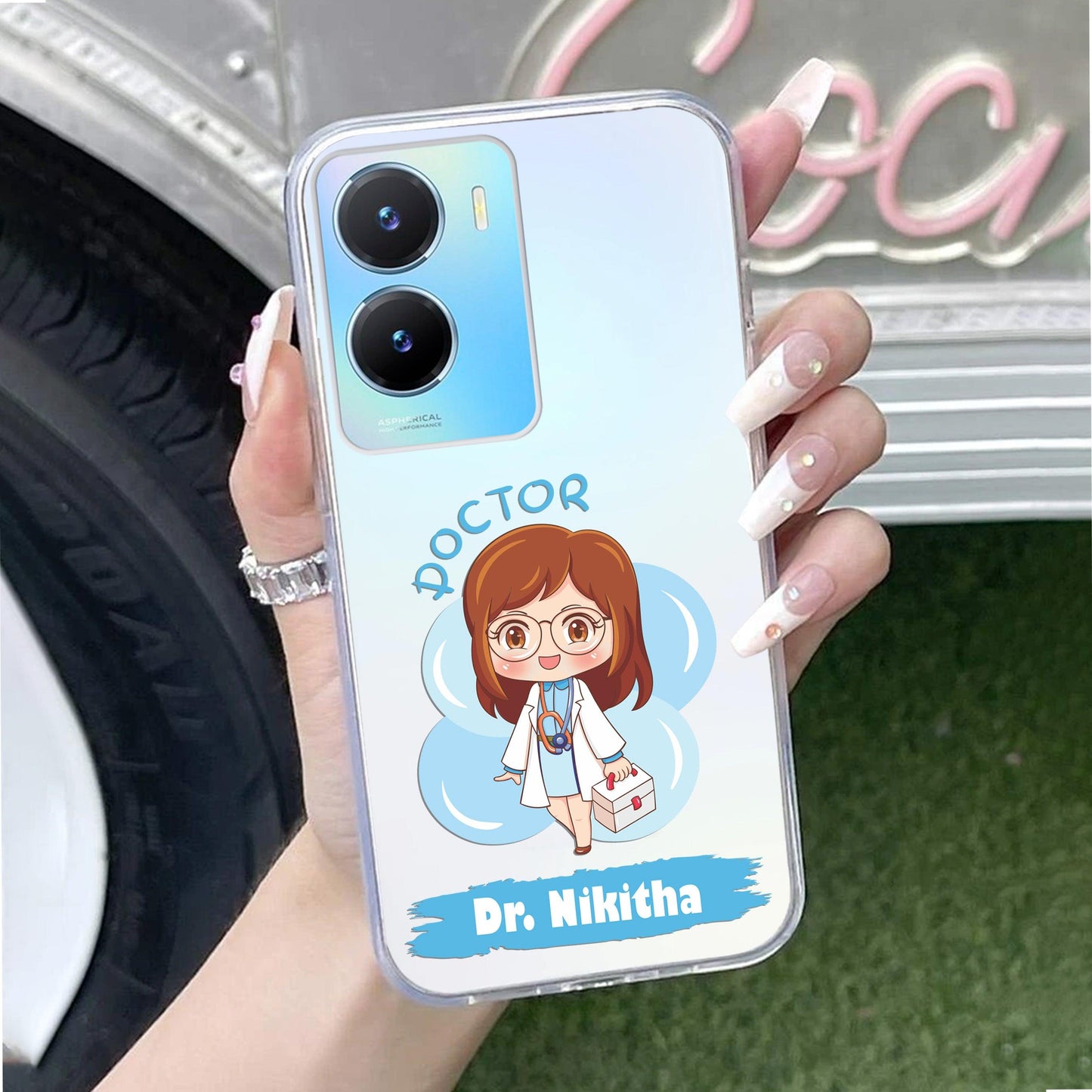 Future Doctor Customize Transparent Silicon Case For Vivo