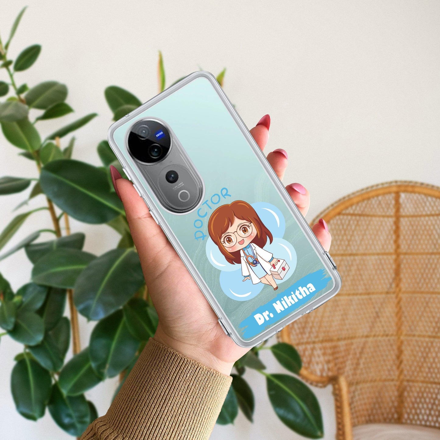Future Doctor Customize Transparent Silicon Case For Vivo