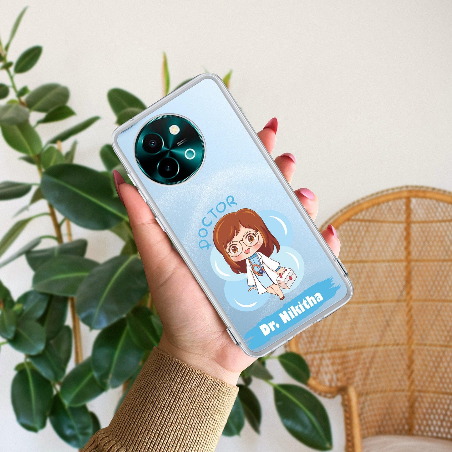 Future Doctor Customize Transparent Silicon Case For Vivo
