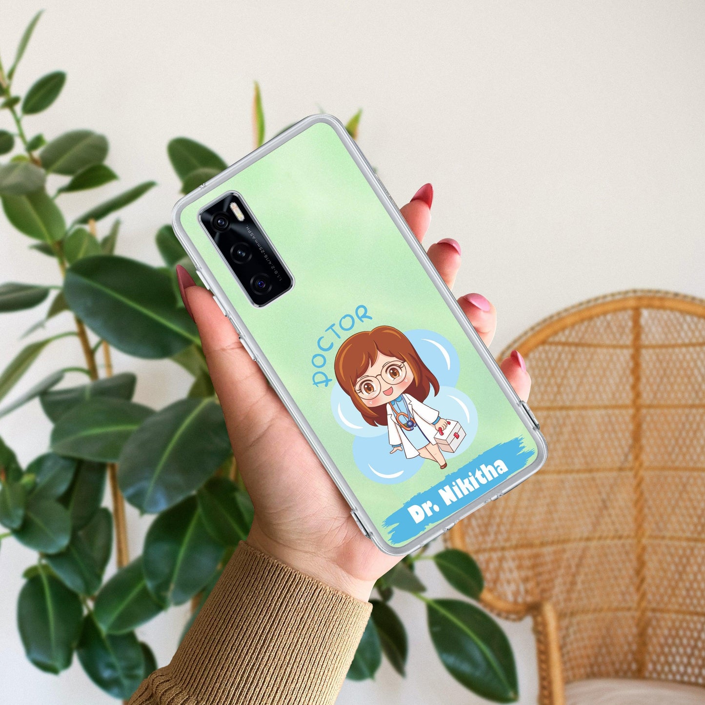 Future Doctor Customize Transparent Silicon Case For Vivo