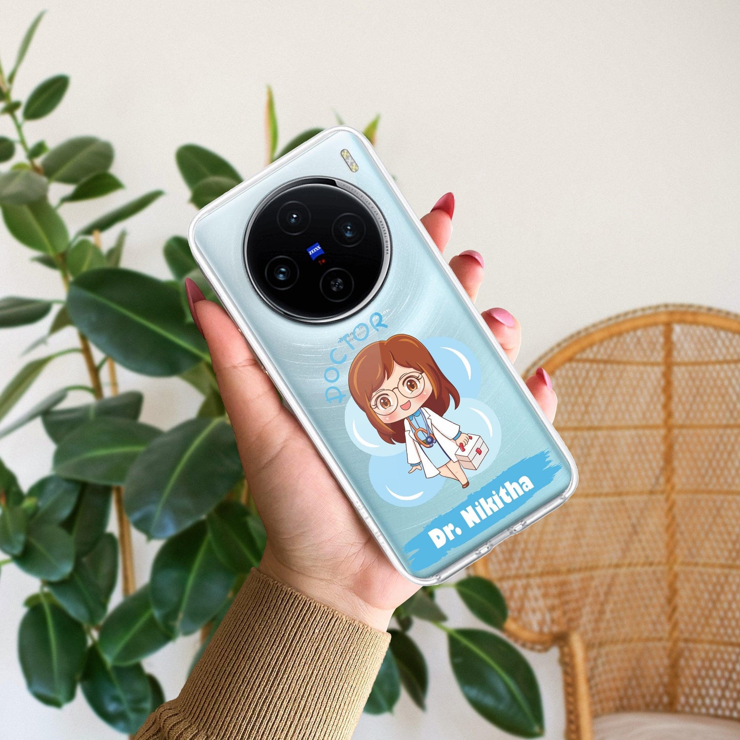 Future Doctor Customize Transparent Silicon Case For Vivo