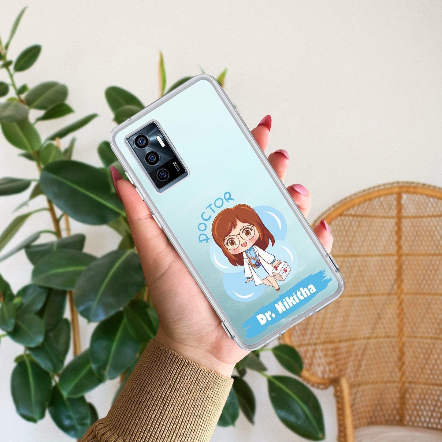 Future Doctor Customize Transparent Silicon Case For Vivo