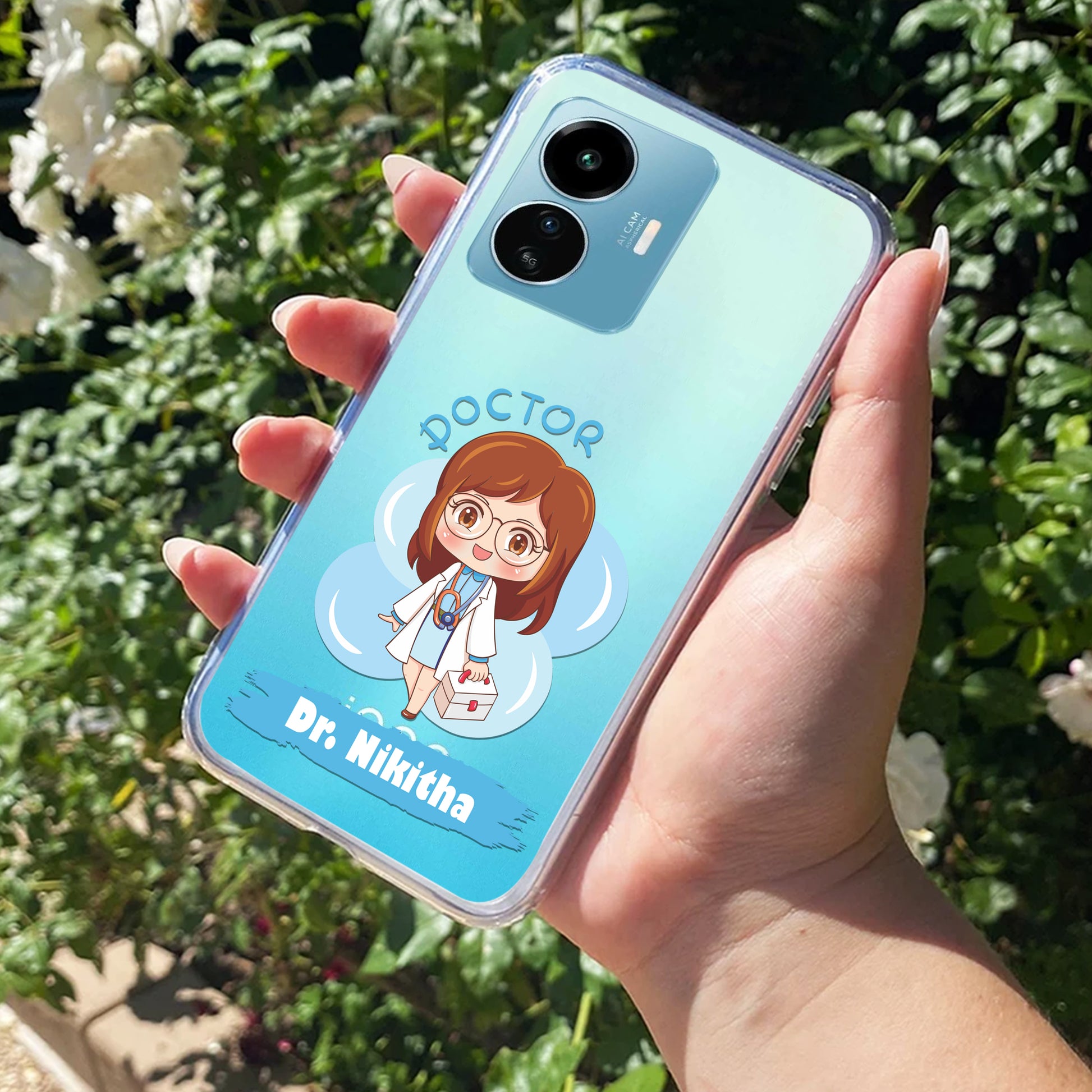 Future Doctor Customize Transparent Silicon Case For iQOO ShopOnCliQ