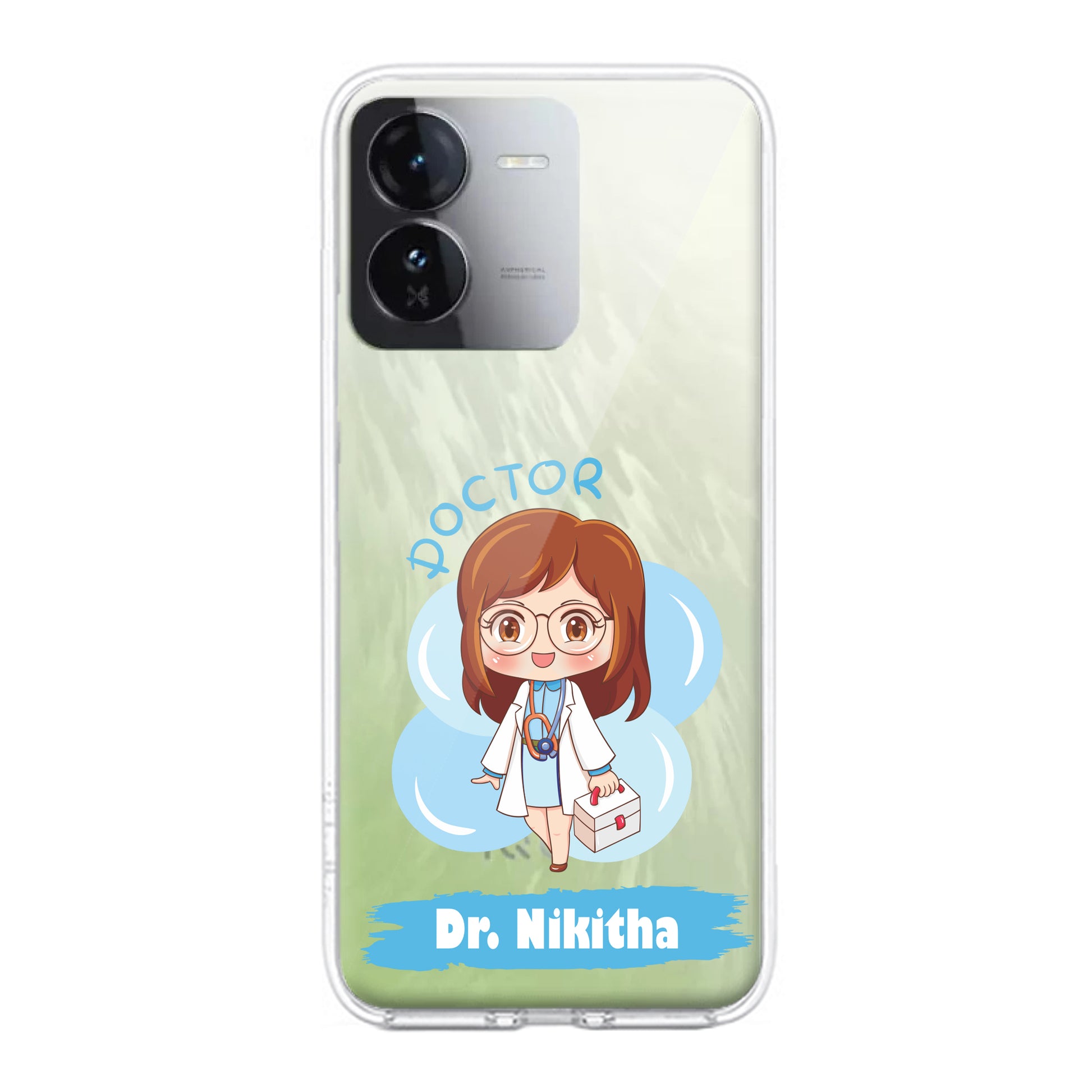 Future Doctor Customize Transparent Silicon Case For iQOO ShopOnCliQ