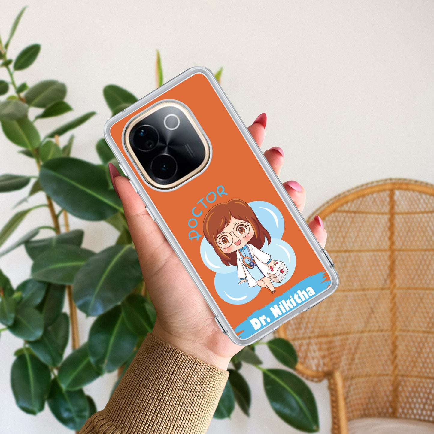 Future Doctor Customize Transparent Silicon Case For iQOO ShopOnCliQ