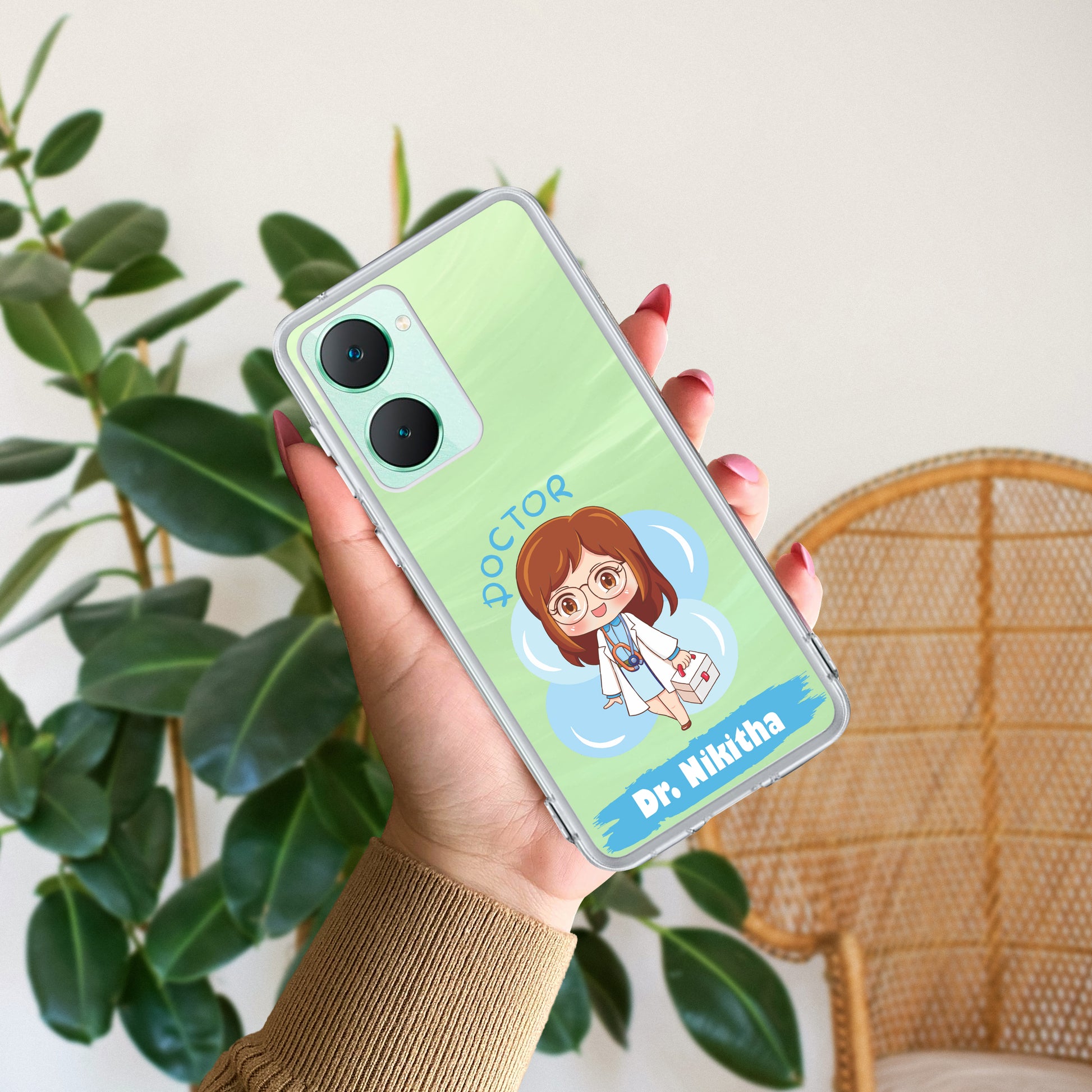 Future Doctor Customize Transparent Silicon Case For iQOO ShopOnCliQ