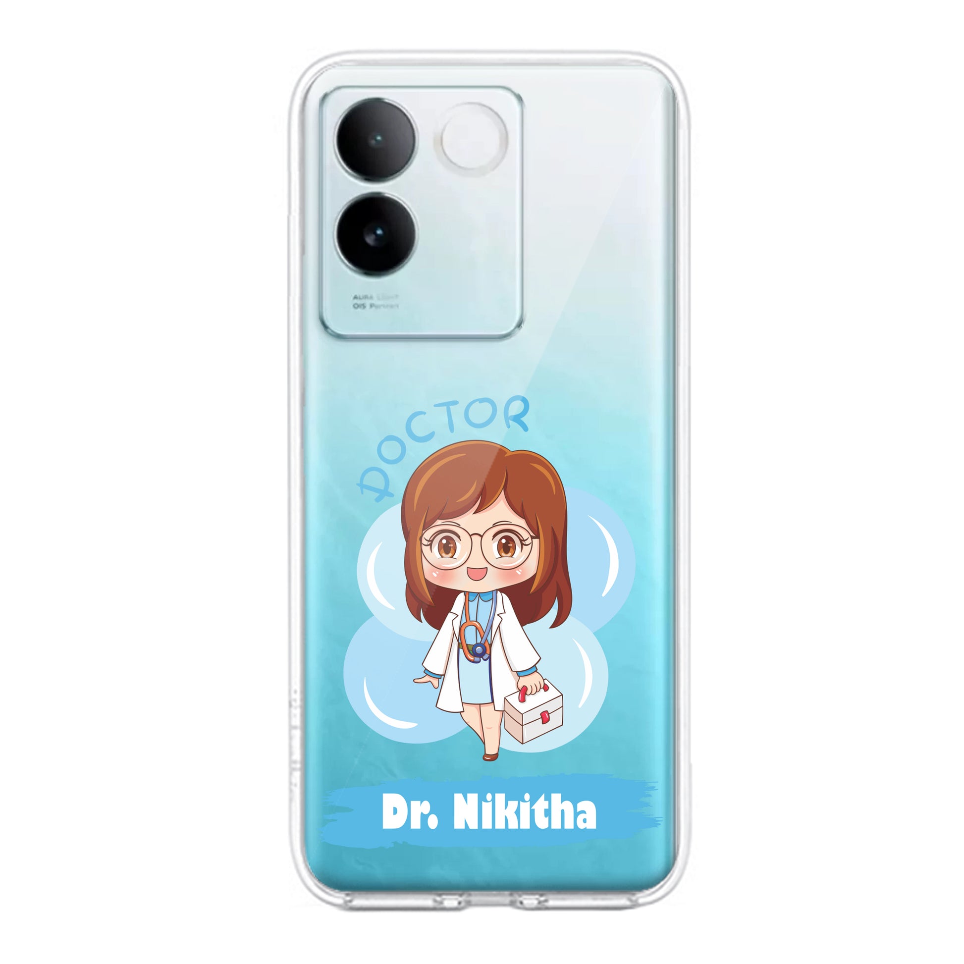 Future Doctor Customize Transparent Silicon Case For iQOO ShopOnCliQ