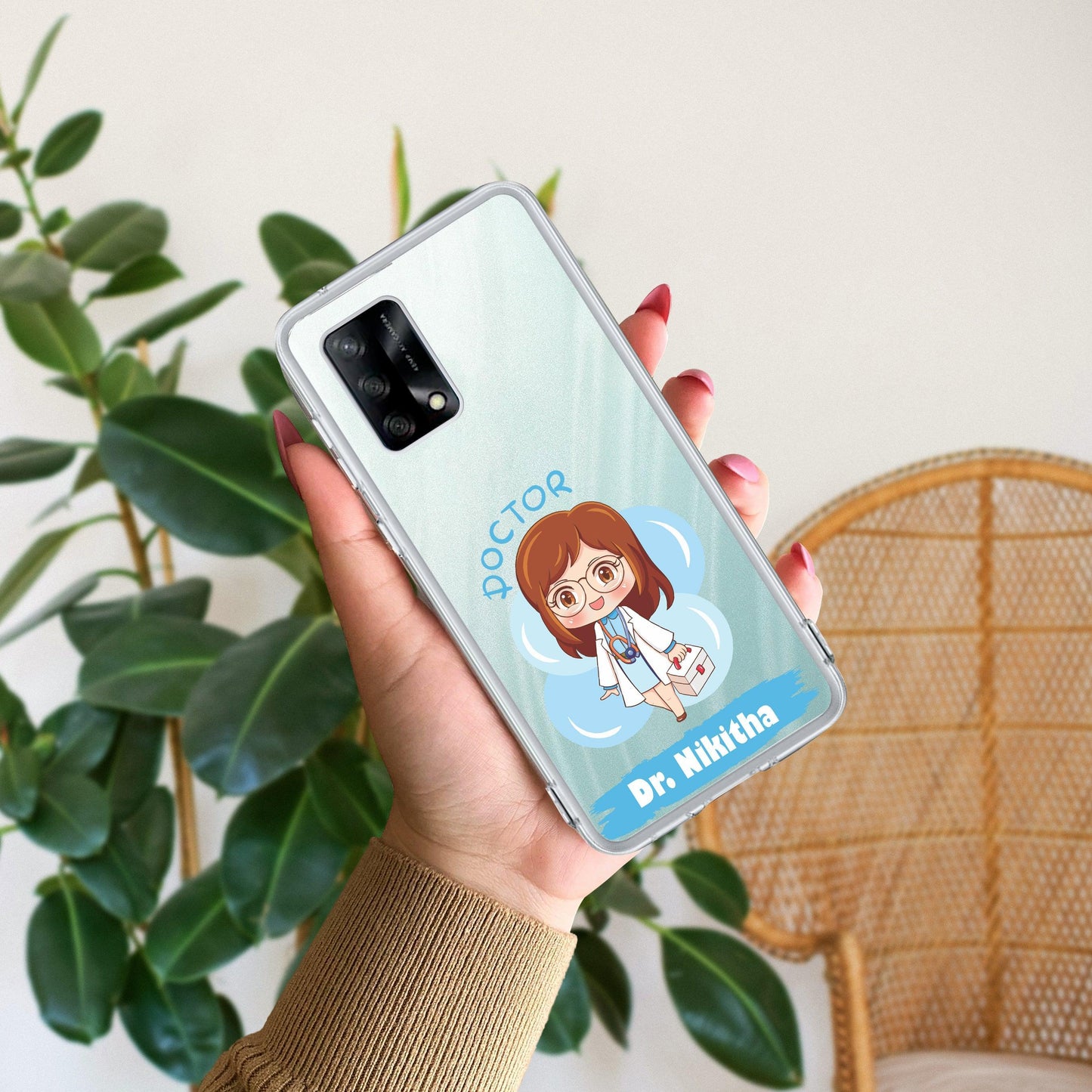 Future Doctor Transparent Silicon Case For Oppo - ShopOnCliQ