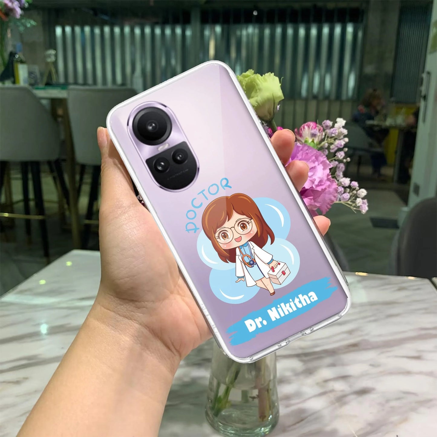 Future Doctor Transparent Silicon Case For Oppo - ShopOnCliQ